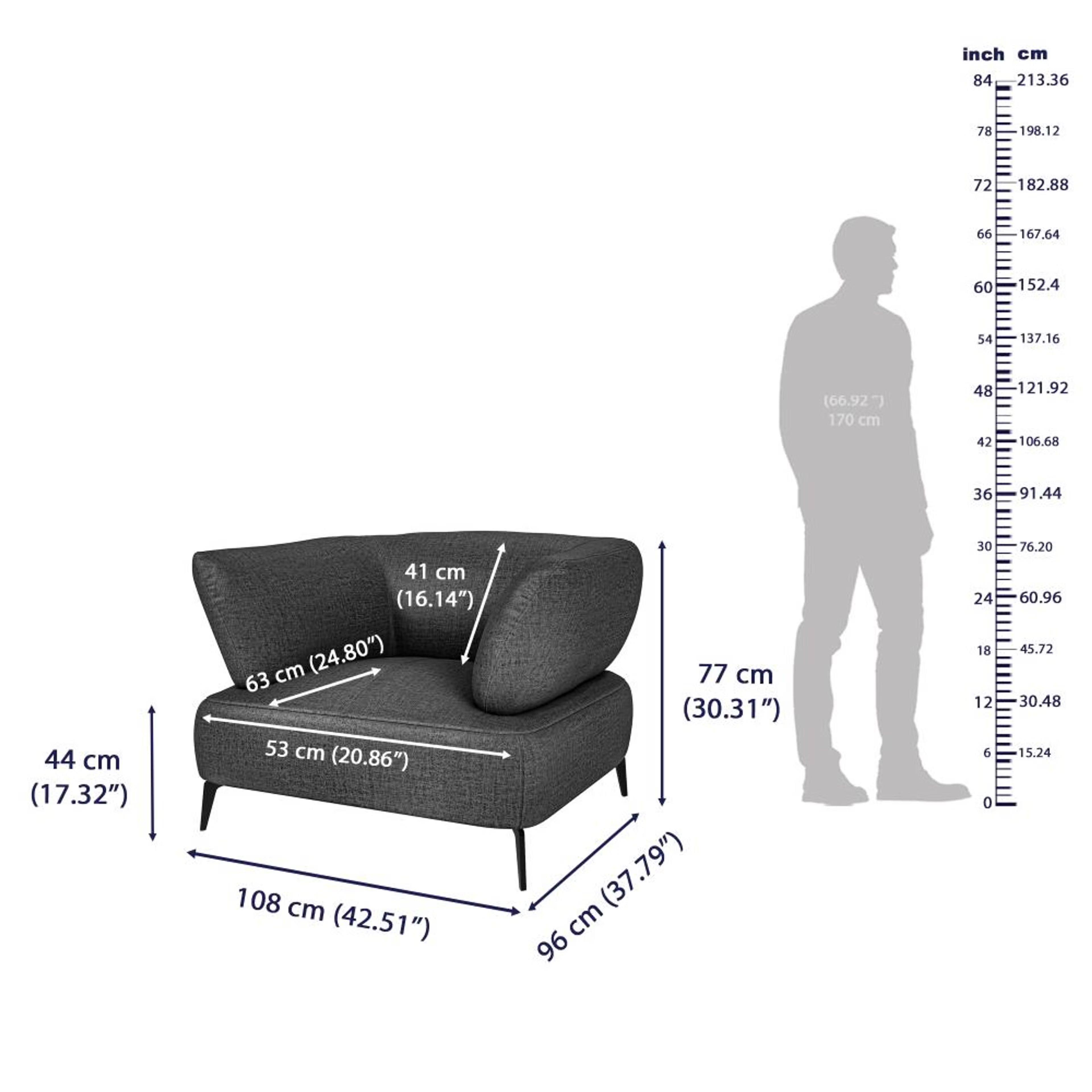 Wakefit Nauru Sofa Set (2+1+1) Seater Regular, Set (2+1+1), Charcoal Grey 9 Wakefit Nauru Sofa Set (2+1+1) Seater Regular, Set (2+1+1), Charcoal Grey