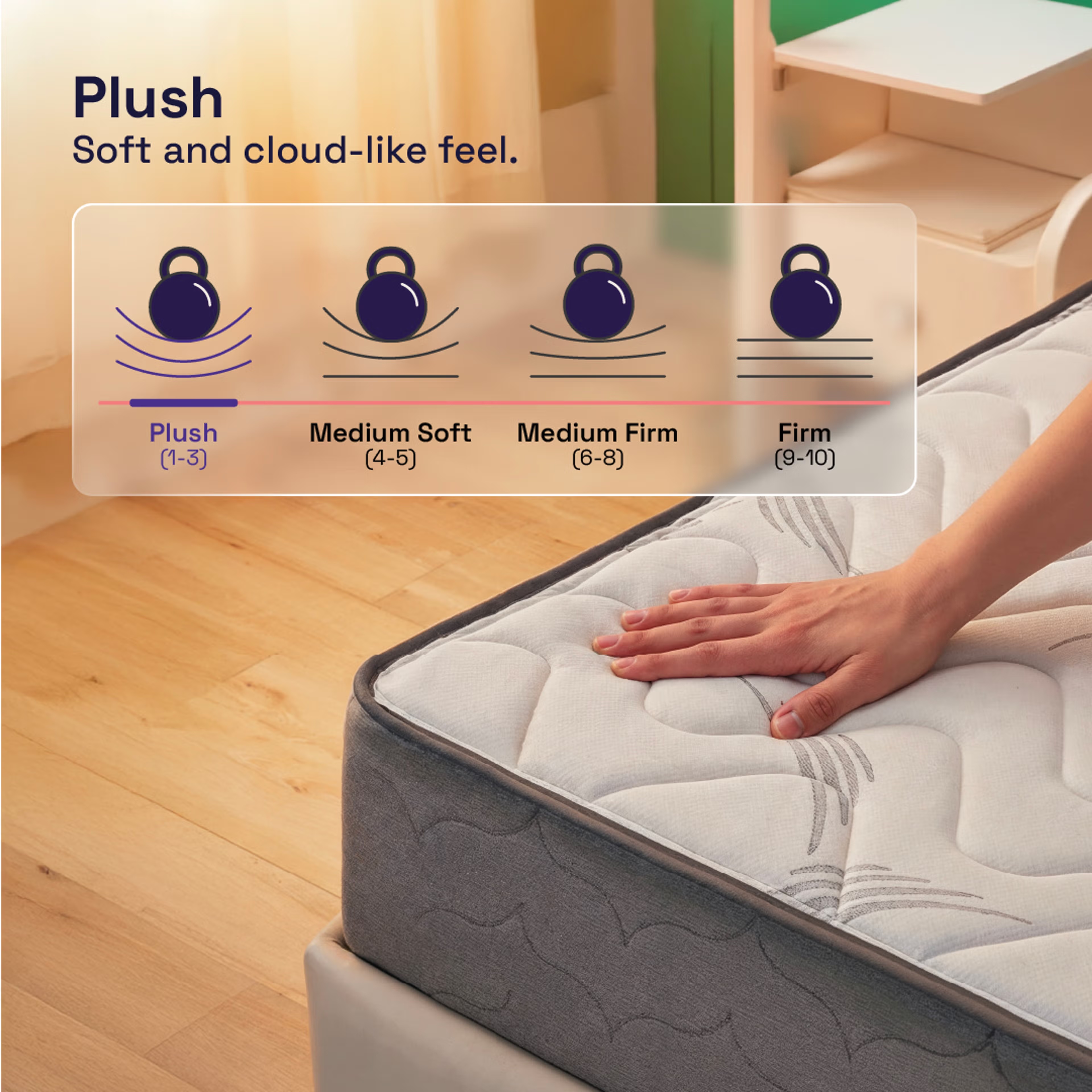 Elevate Pocket Spring Mattress with Memory Foam Single - 72" x 42" x 6" - 1.83m x 1.07m x 15.2cm 5 Elevate Pocket Spring Mattress with Memory Foam Single - 72" x 42" x 6" - 1.83m x 1.07m x 15.2cm
