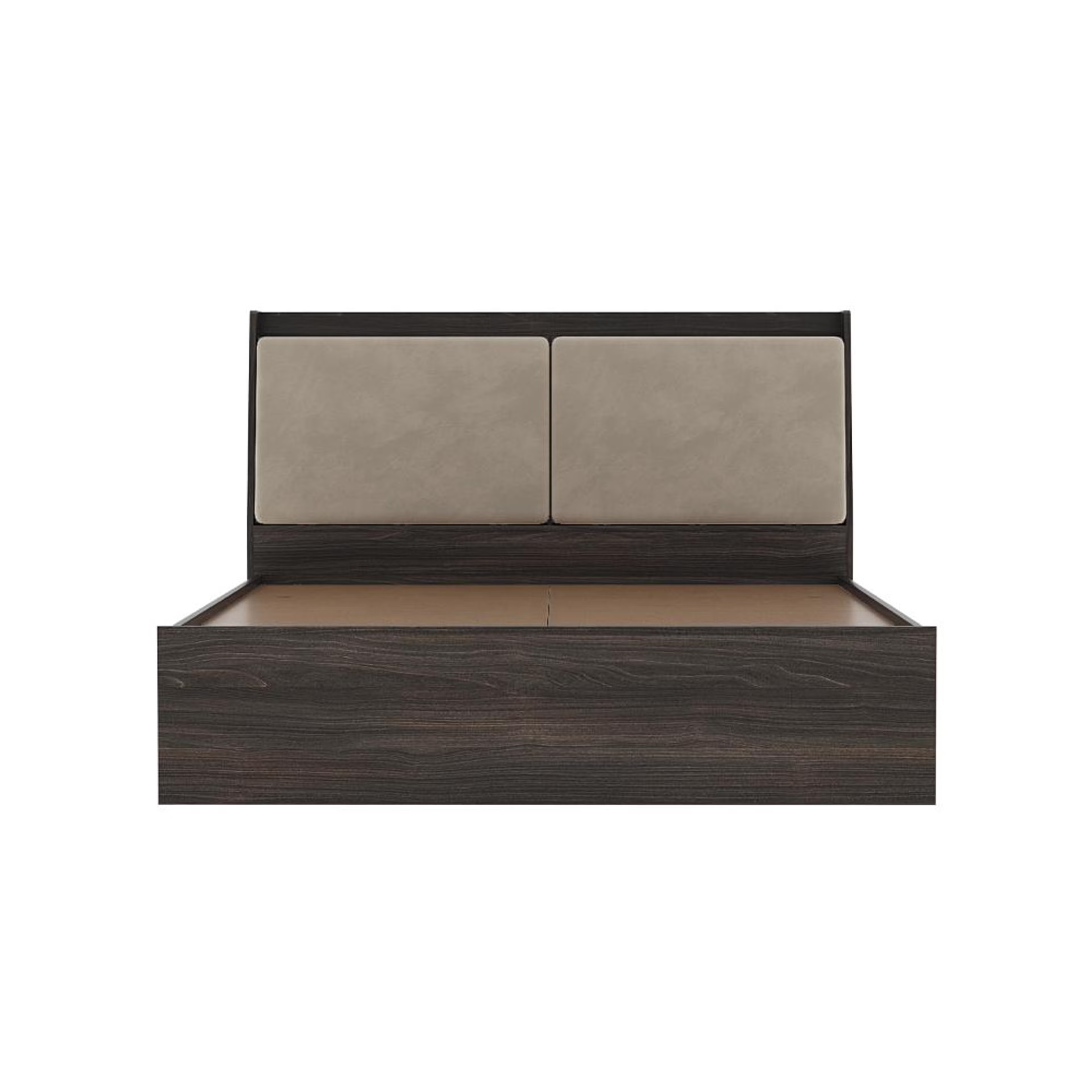 Home 42 Wakefit Mars Upholstered Headboard storage Bed Wyoming maple - Queen Size - Velvet tuscan tan Queen - 78" x 60\