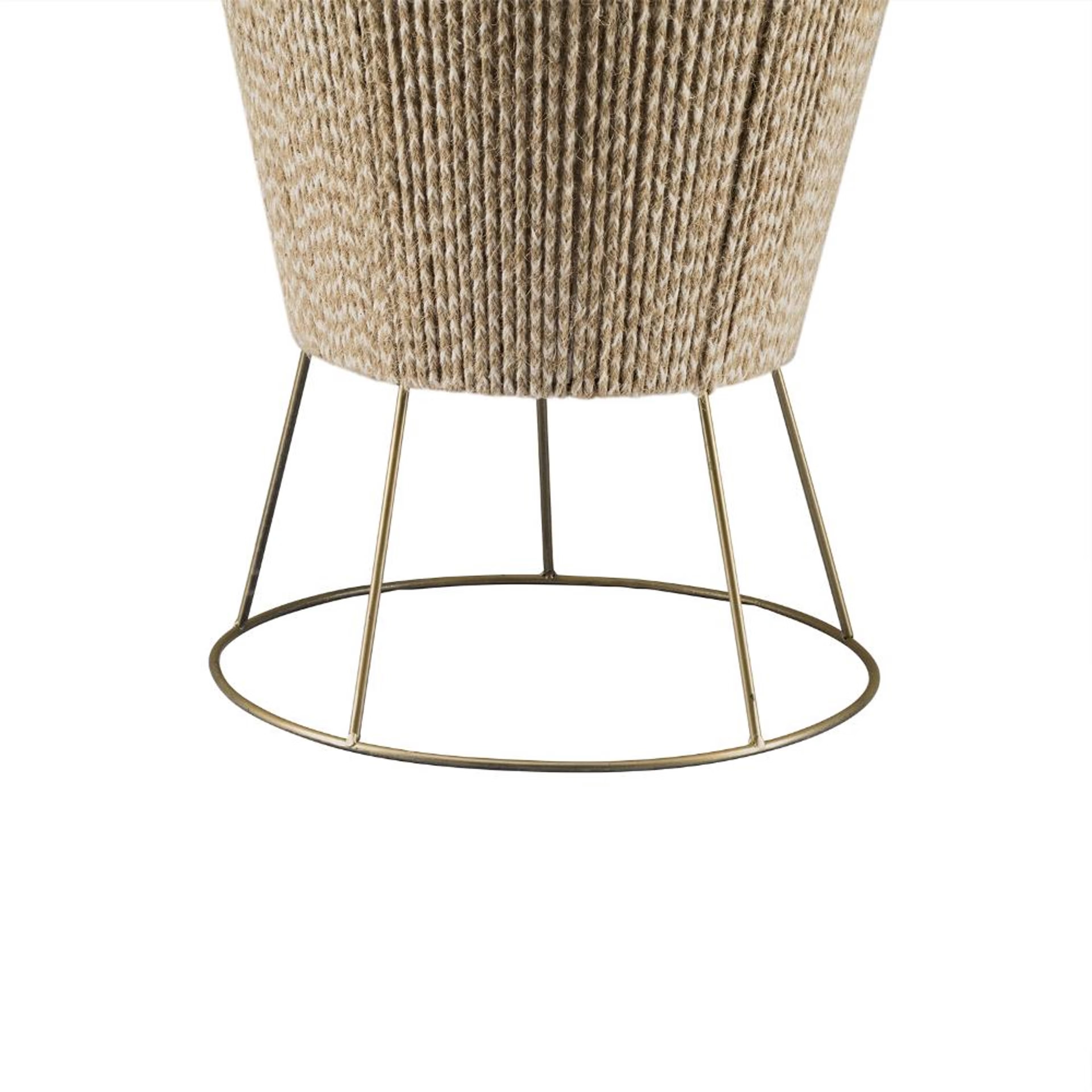 Solace Flame Jute Floor Lamp - Brown Yarn, Brown 4 Solace Flame Jute Floor Lamp - Brown Yarn, Brown
