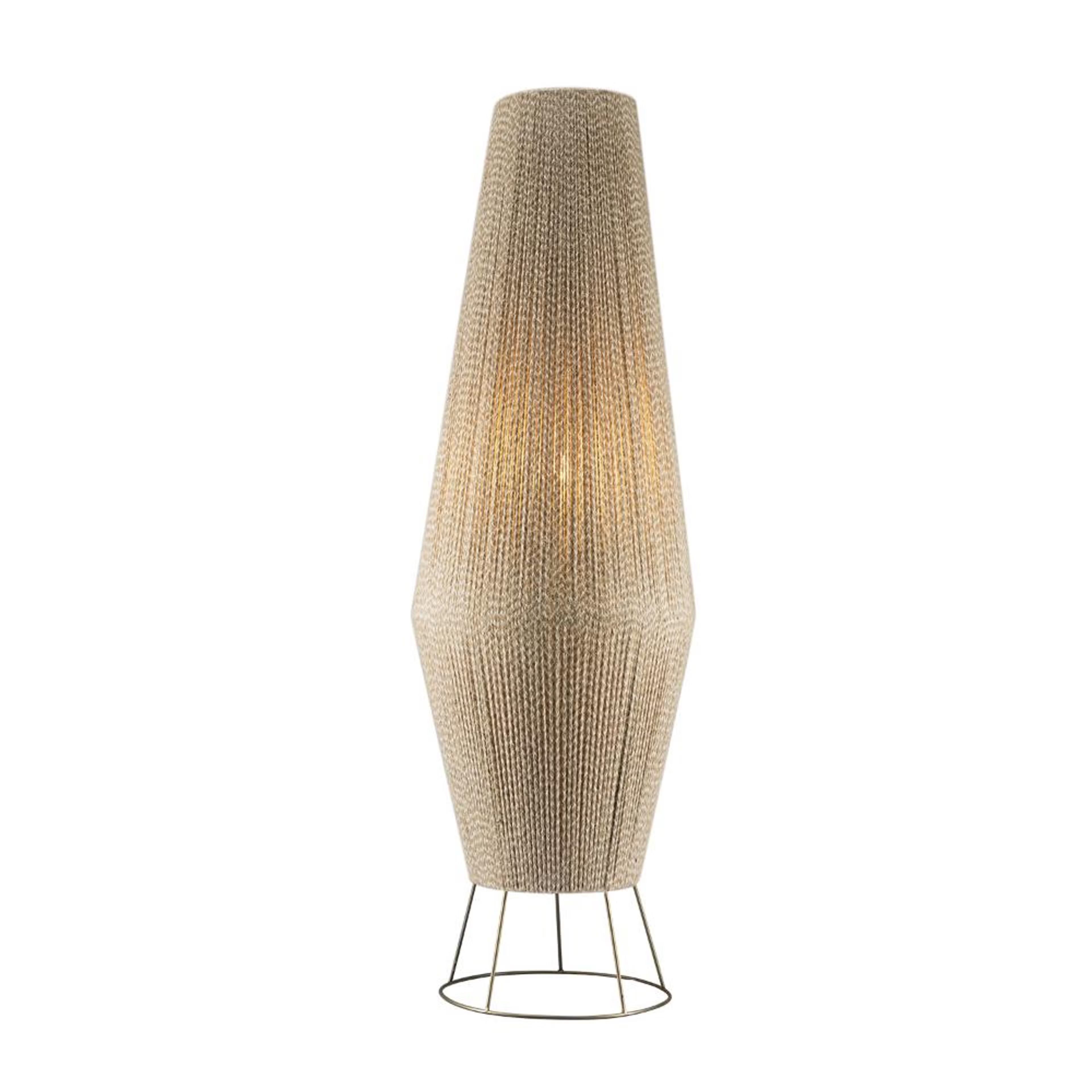Solace Flame Jute Floor Lamp - Brown Yarn, Brown 5 Solace Flame Jute Floor Lamp - Brown Yarn, Brown