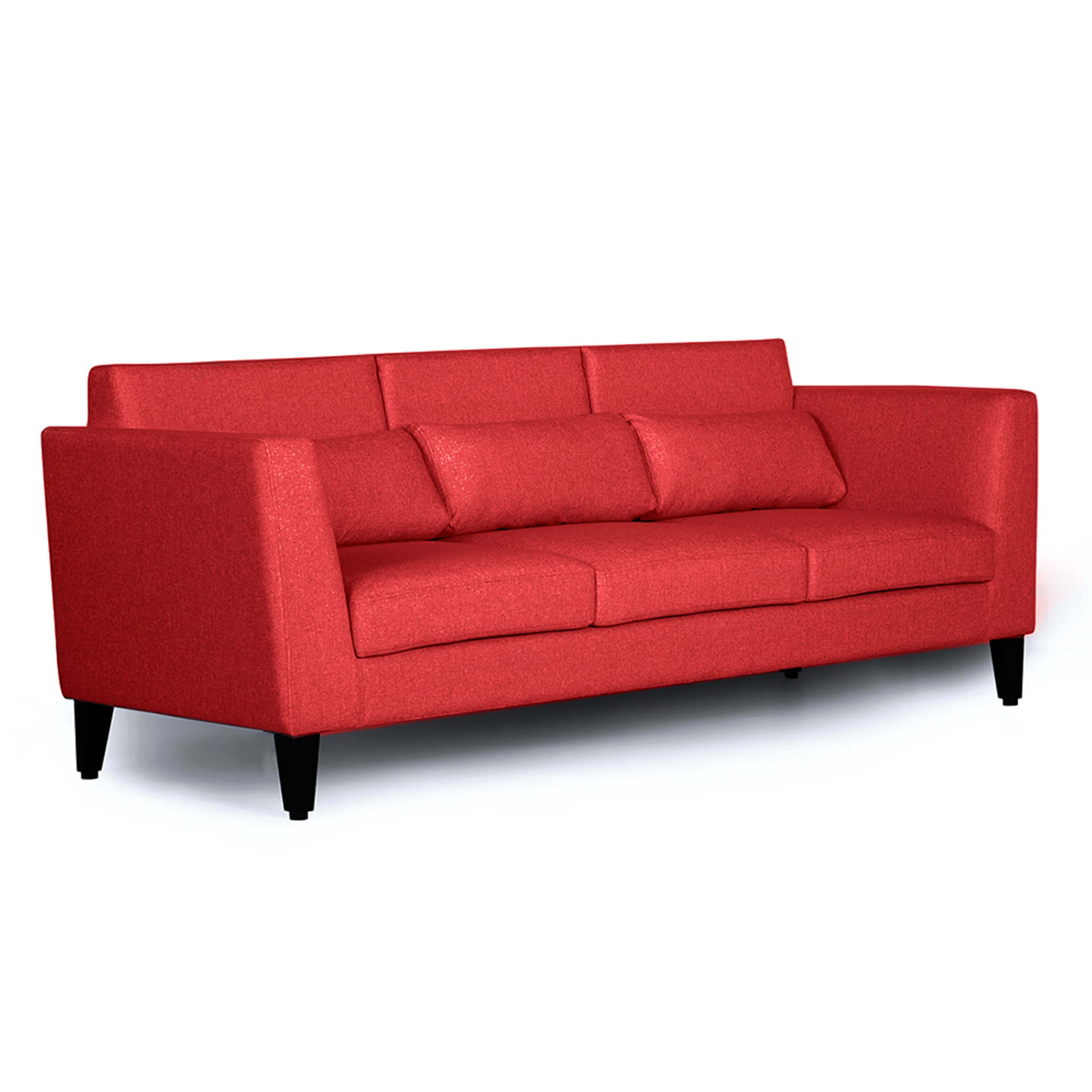 Home 30 Wakefit SnoozePro Sofa Set (3+2+1) Omega Red Regular, 3 Seater + 2 Seater + 1 Seater, Omega Red