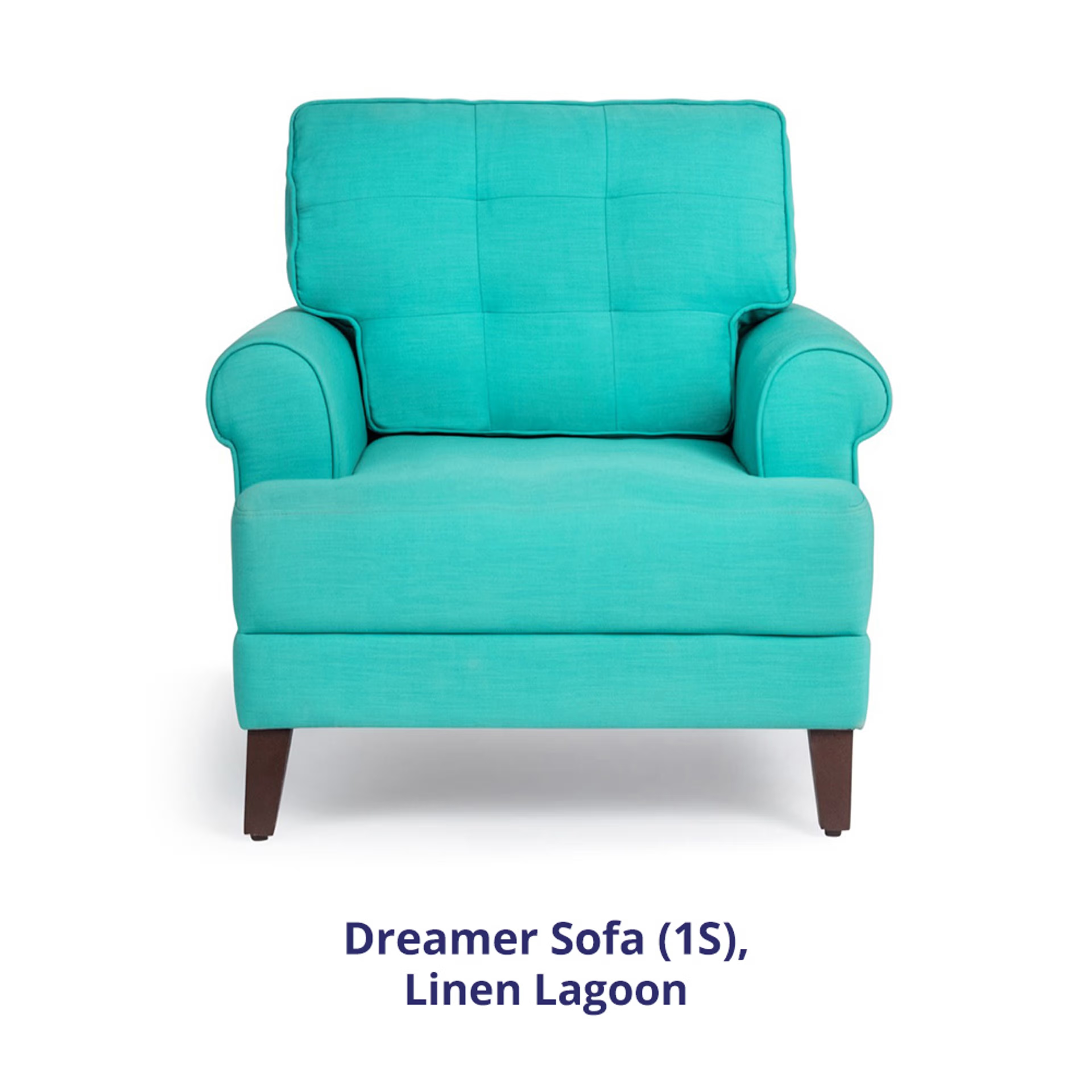 Wakefit Dreamer Sofa -Single Seater Regular, 1, Lagoon