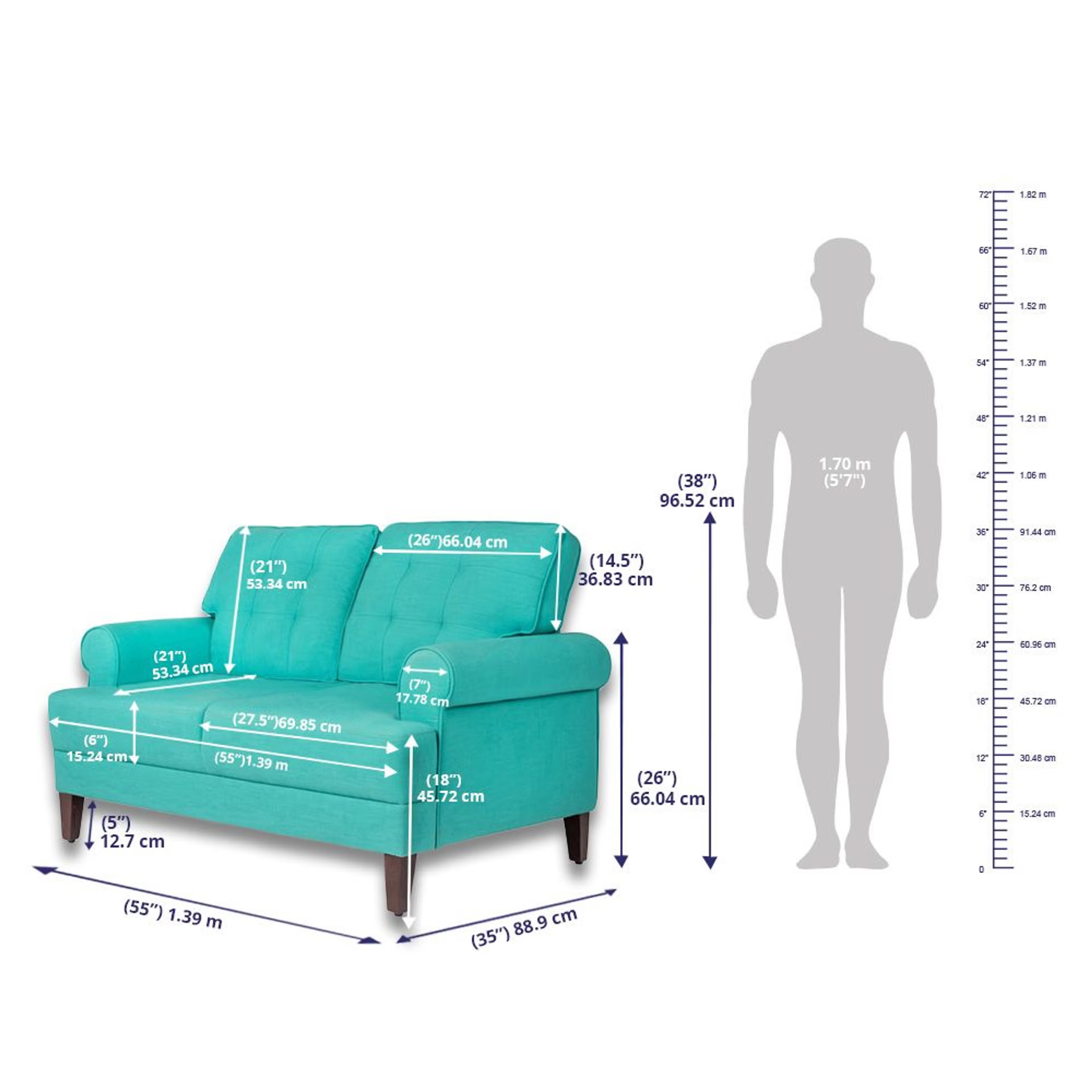 Wakefit Dreamer Sofa Set (3+2+1) Regular, 3 + 2 + 1, Lagoon 11 Wakefit Dreamer Sofa Set (3+2+1) Regular, 3 + 2 + 1, Lagoon