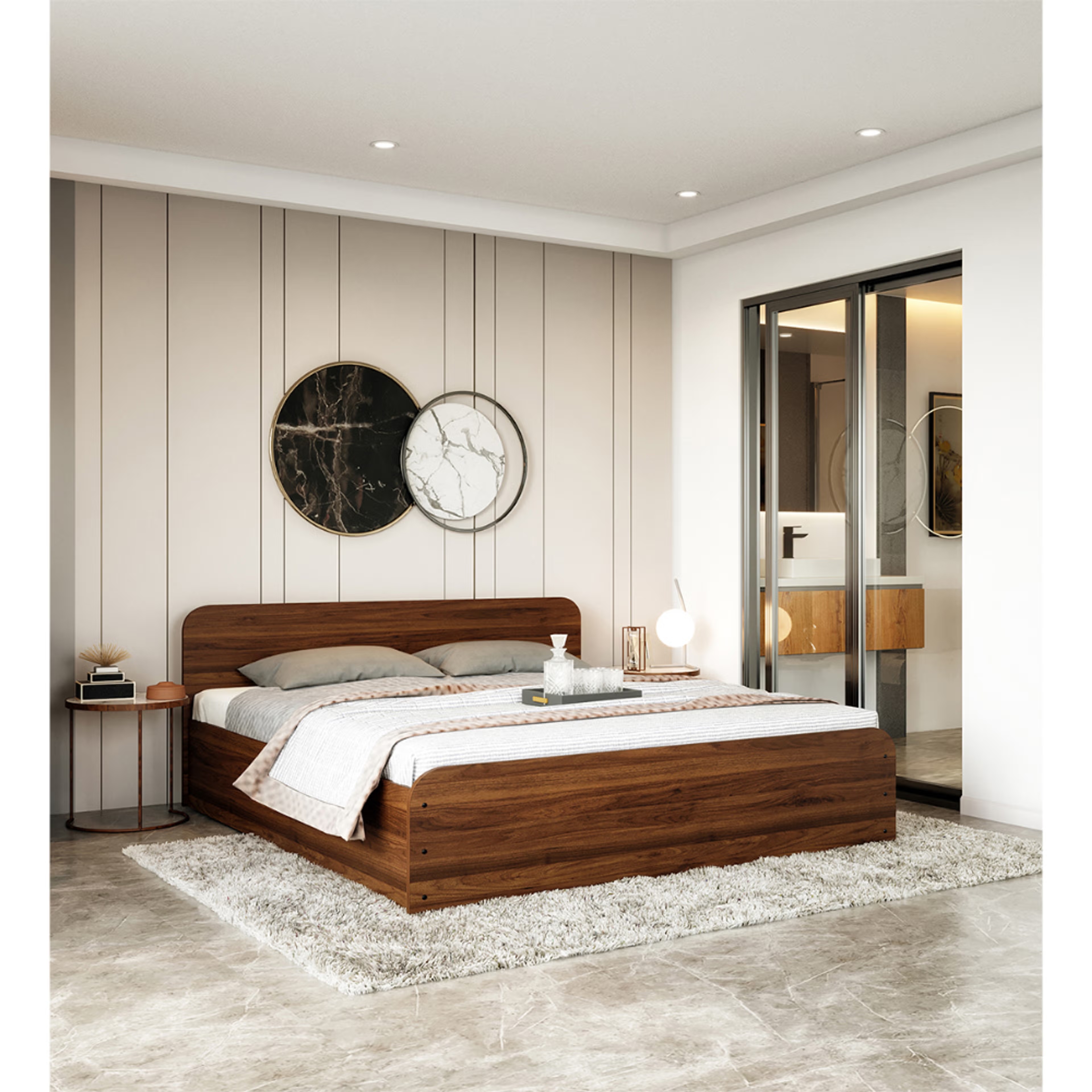 Home 40 Wakefit Astra Engineered Wood Bed With Storage Queen - 78" x 60\