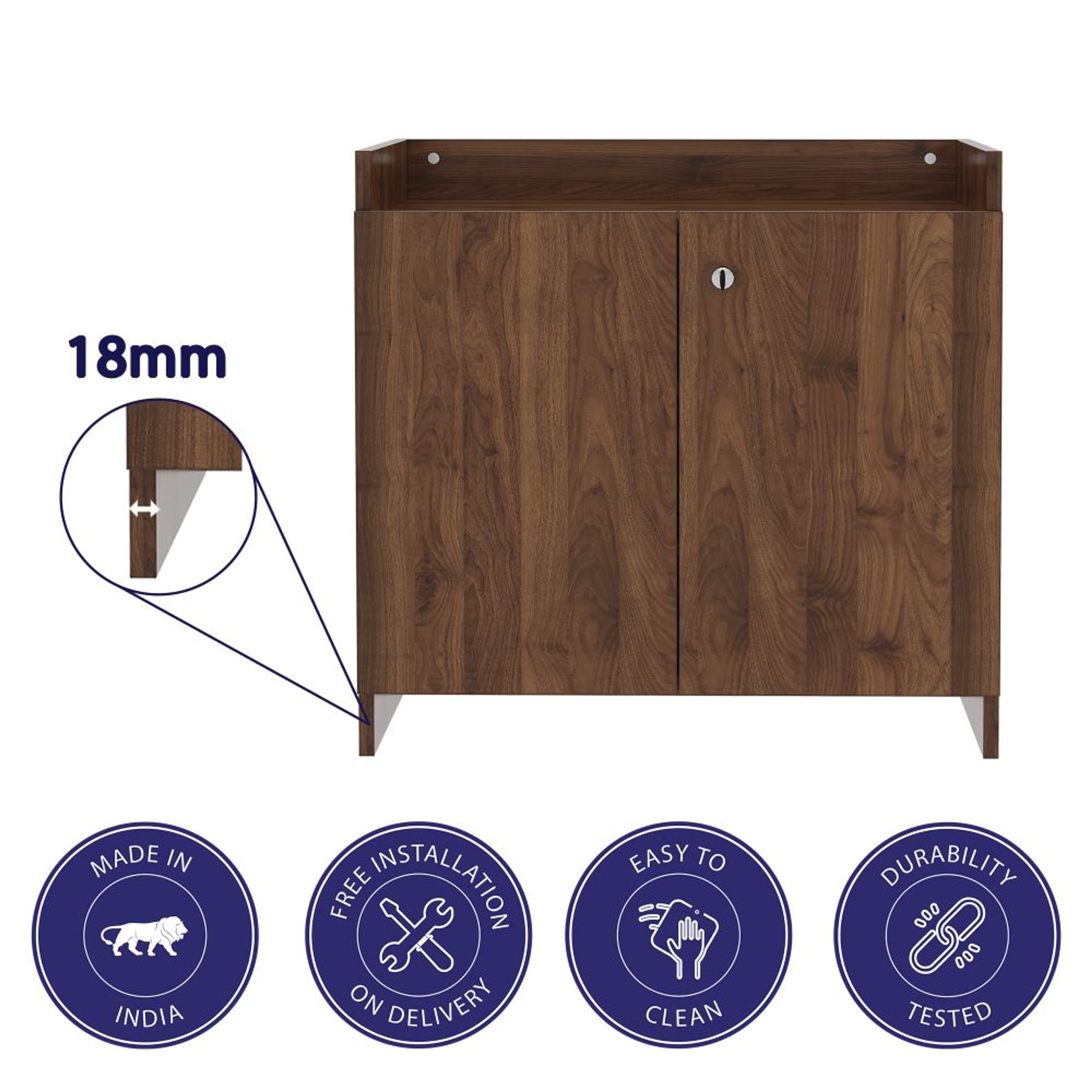 Wakefit Spectator Engineered Wood Shoe Rack