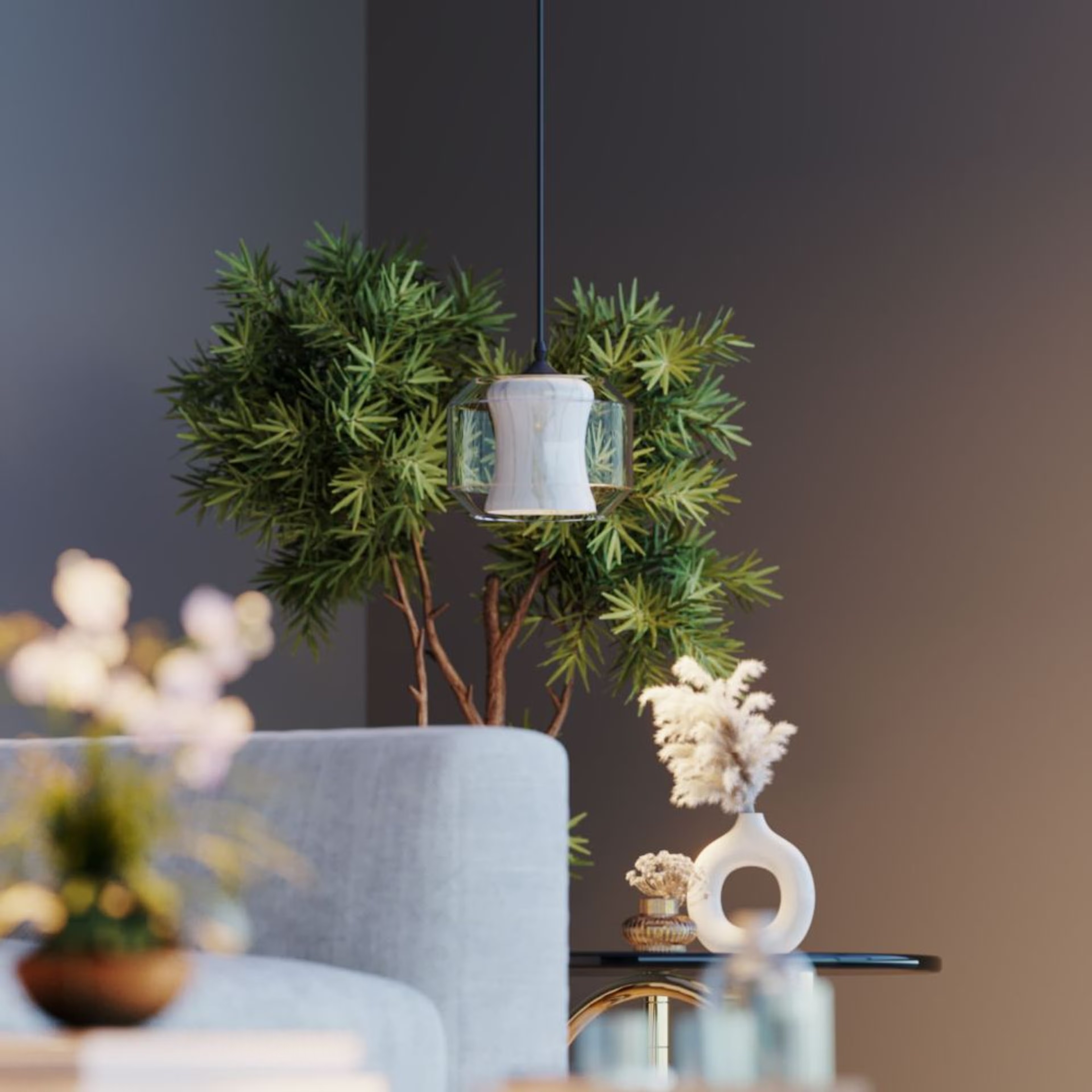 Wakefit Ada Hanging Pendant Clear