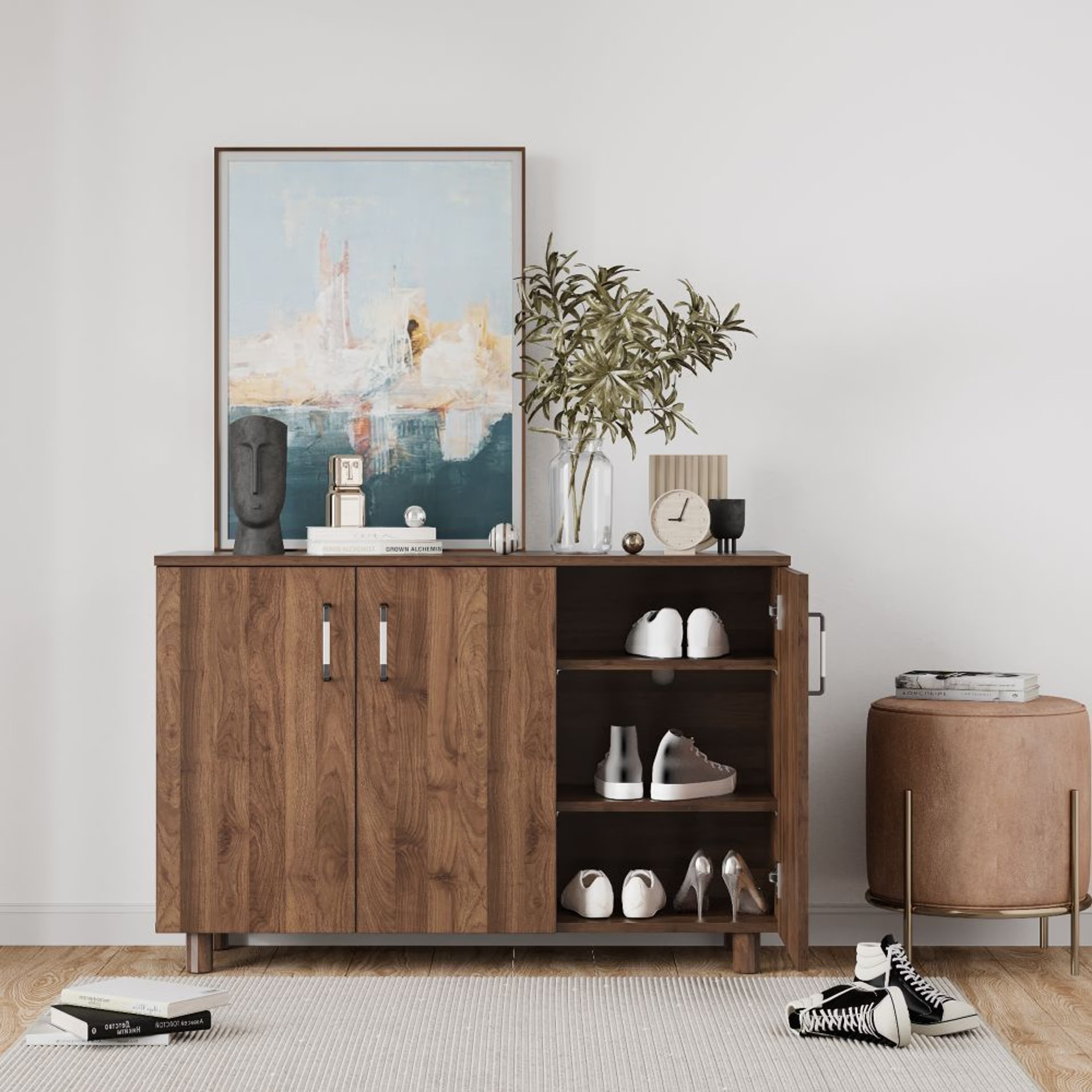 Wakefit Giveh Engineered Wood Shoe Rack
