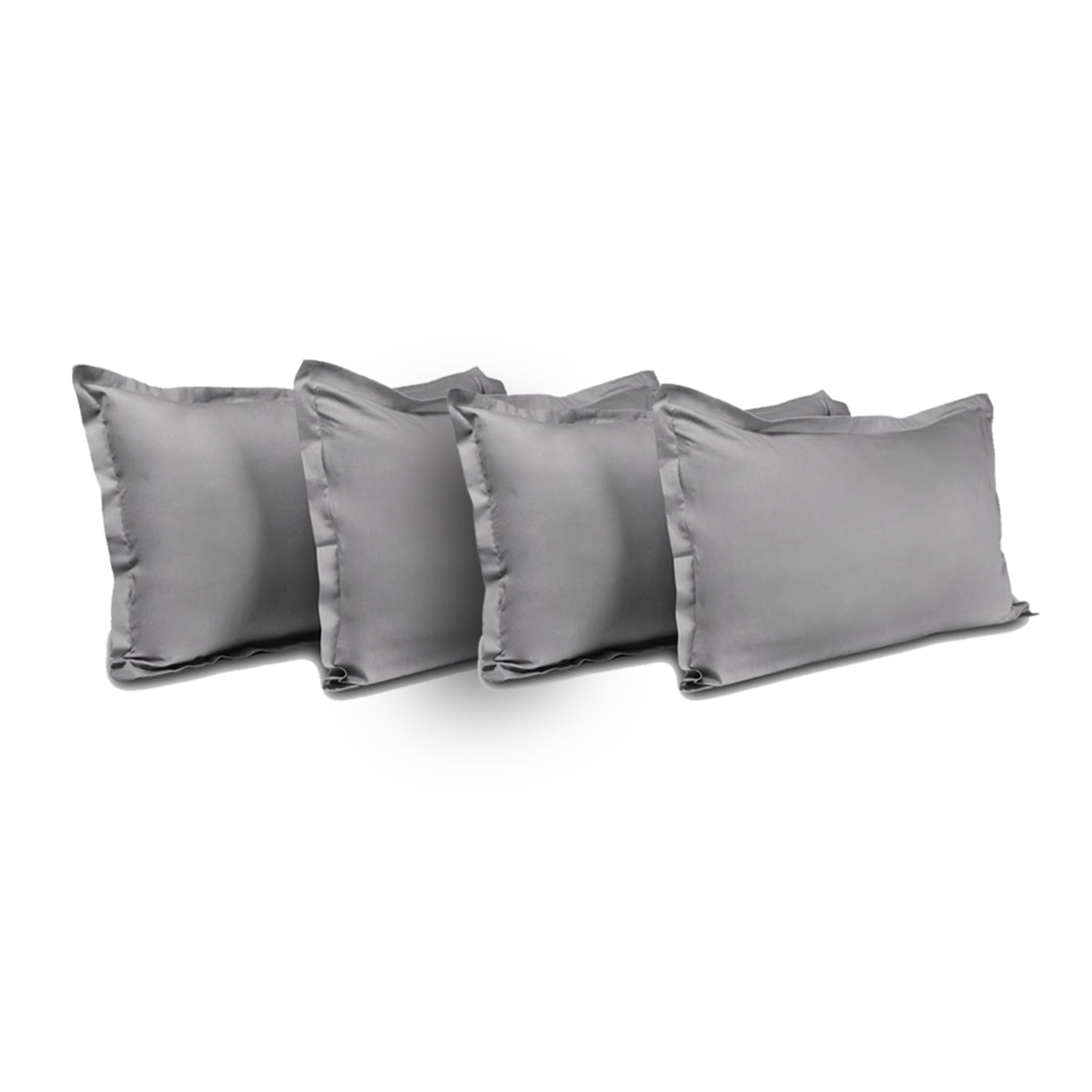Home 28 Wakefit 100% Cotton 144 TC Pillow Cover, Standard, Grey, Set of 4 Standard, Set of 4, Cotton, Grey