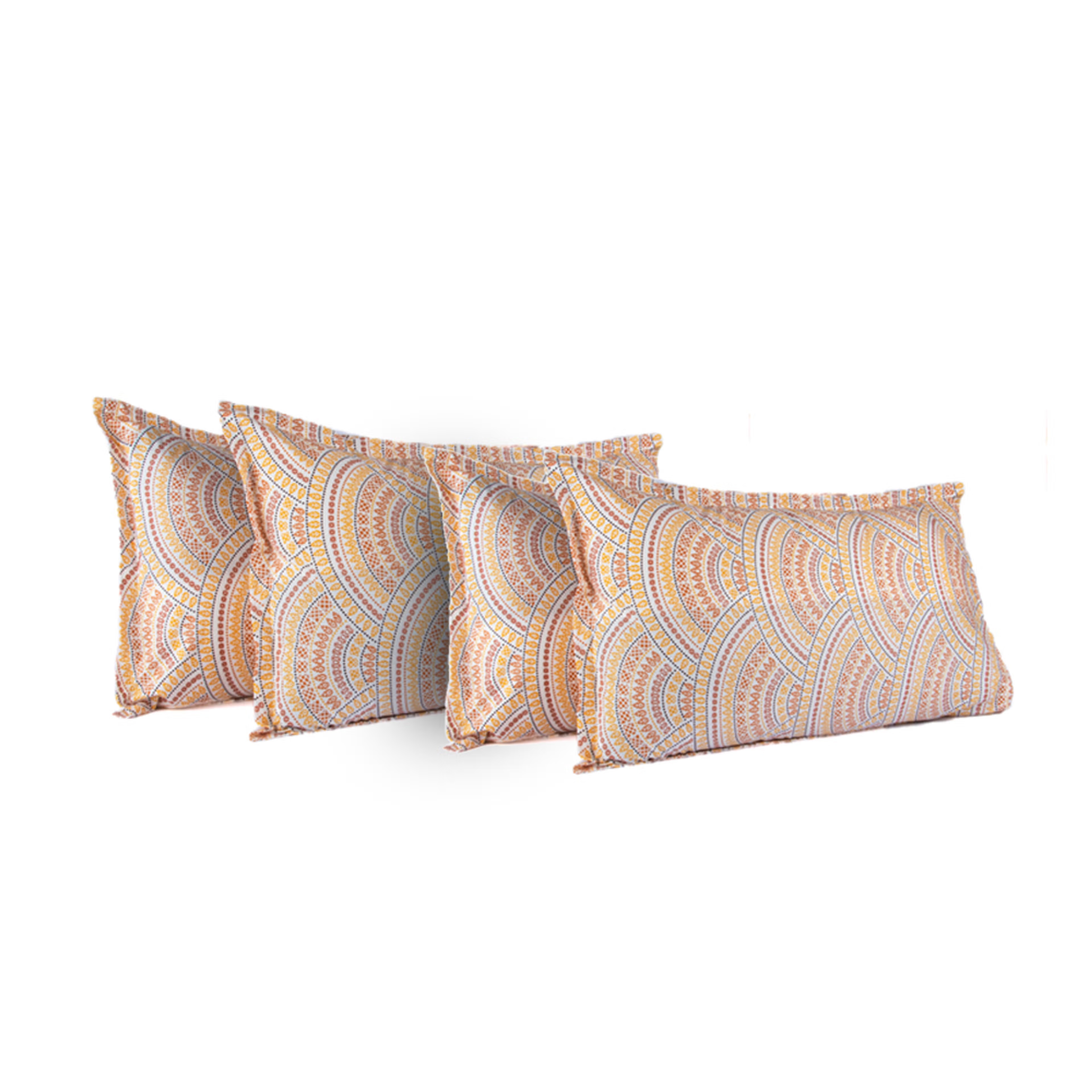 Home 38 Wakefit 100% Cotton 200 TC Pillow Cover, Standard, Sunrise, Set of 4 Standard, Set of 4, Cotton, SUNRISE
