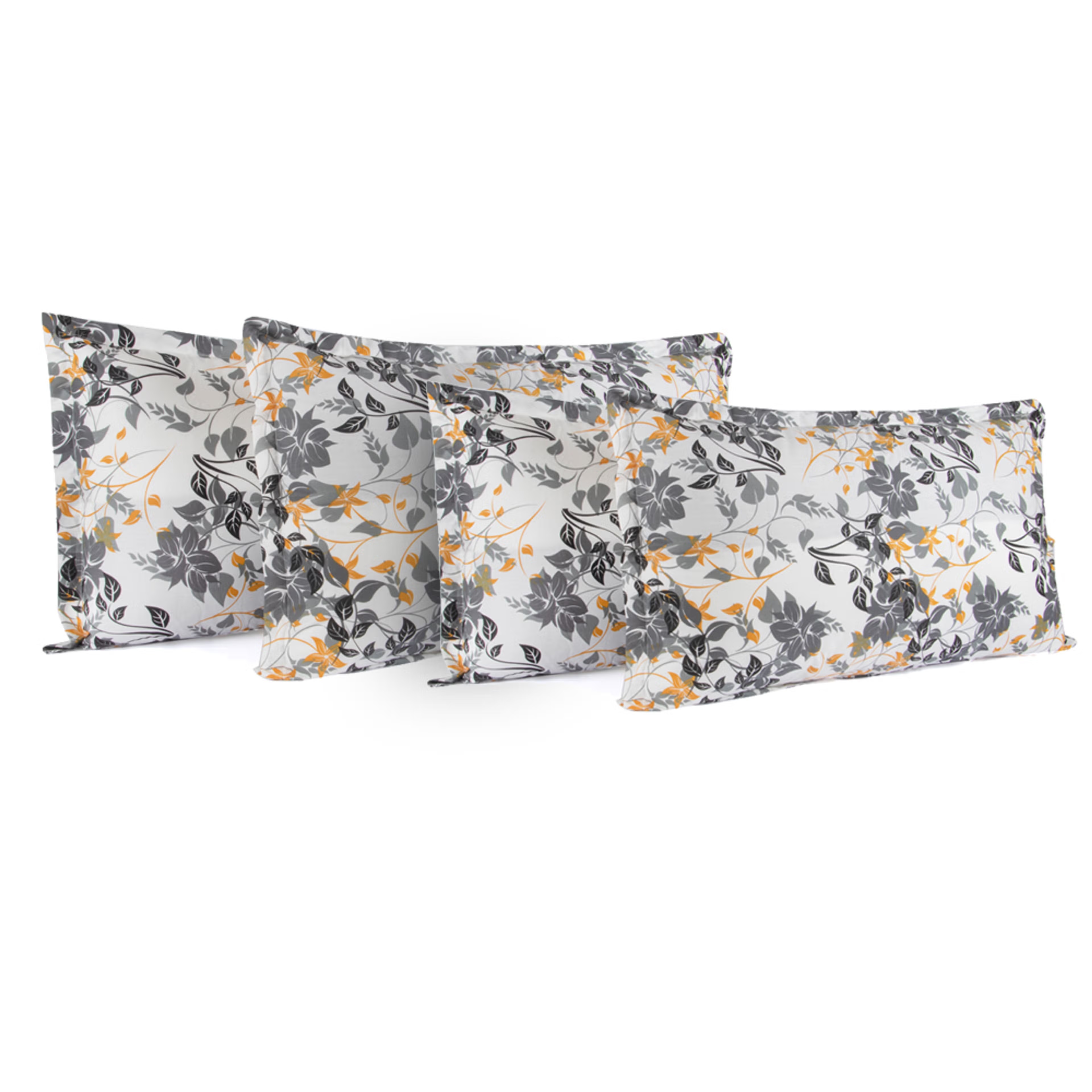 Home 36 100% Cotton Pillow Cover | Standard Size 27x18 Inch | Set Of 4 | 144 TC | Autumn Sunset Standard, Set of 4, Cotton, AUTUMN