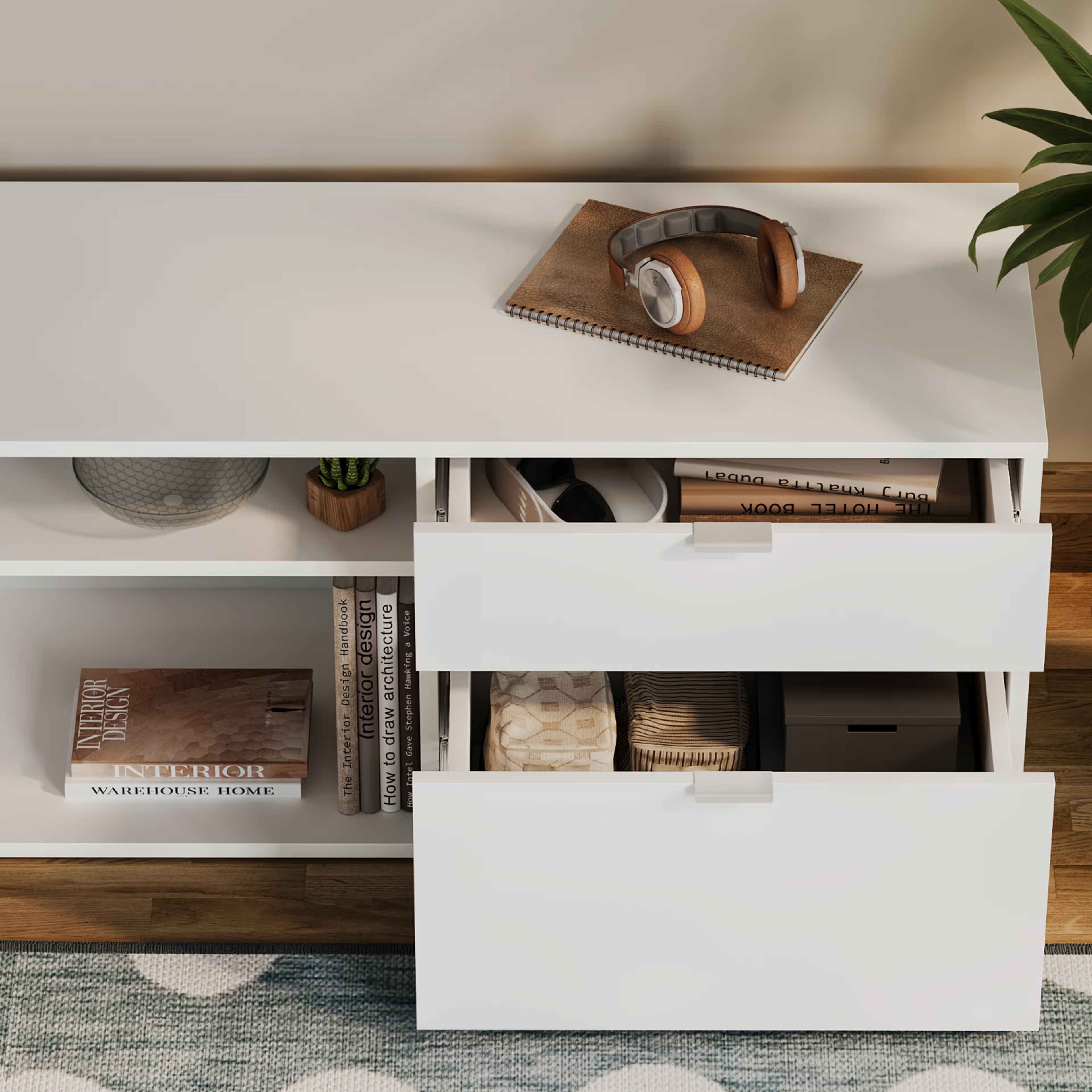 Wakefit Serendipity TV Unit (Frosty White) Frosty White