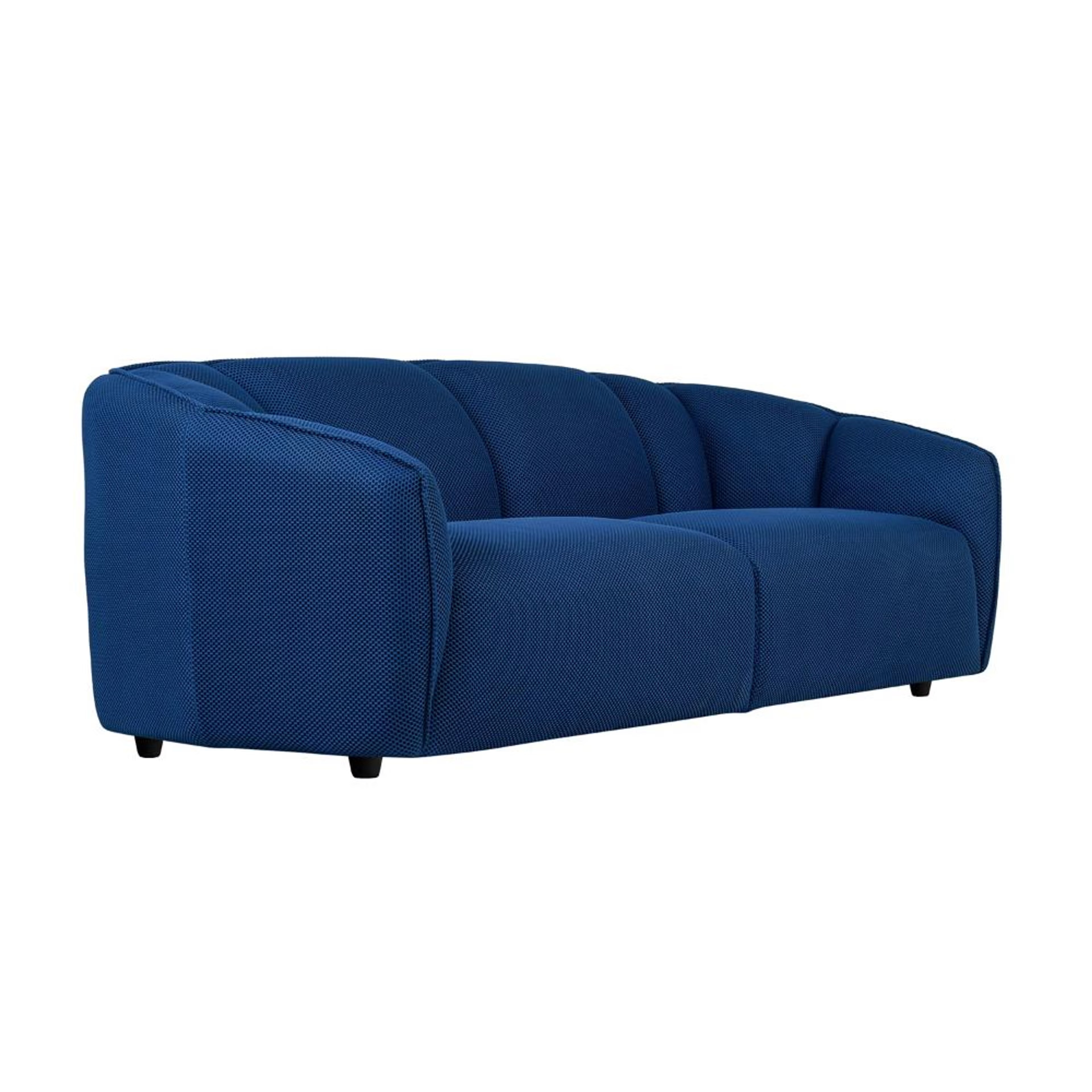 Home 34 Wakefit Gozo Sofa - Three Seater Regular, Three Seater, Blue