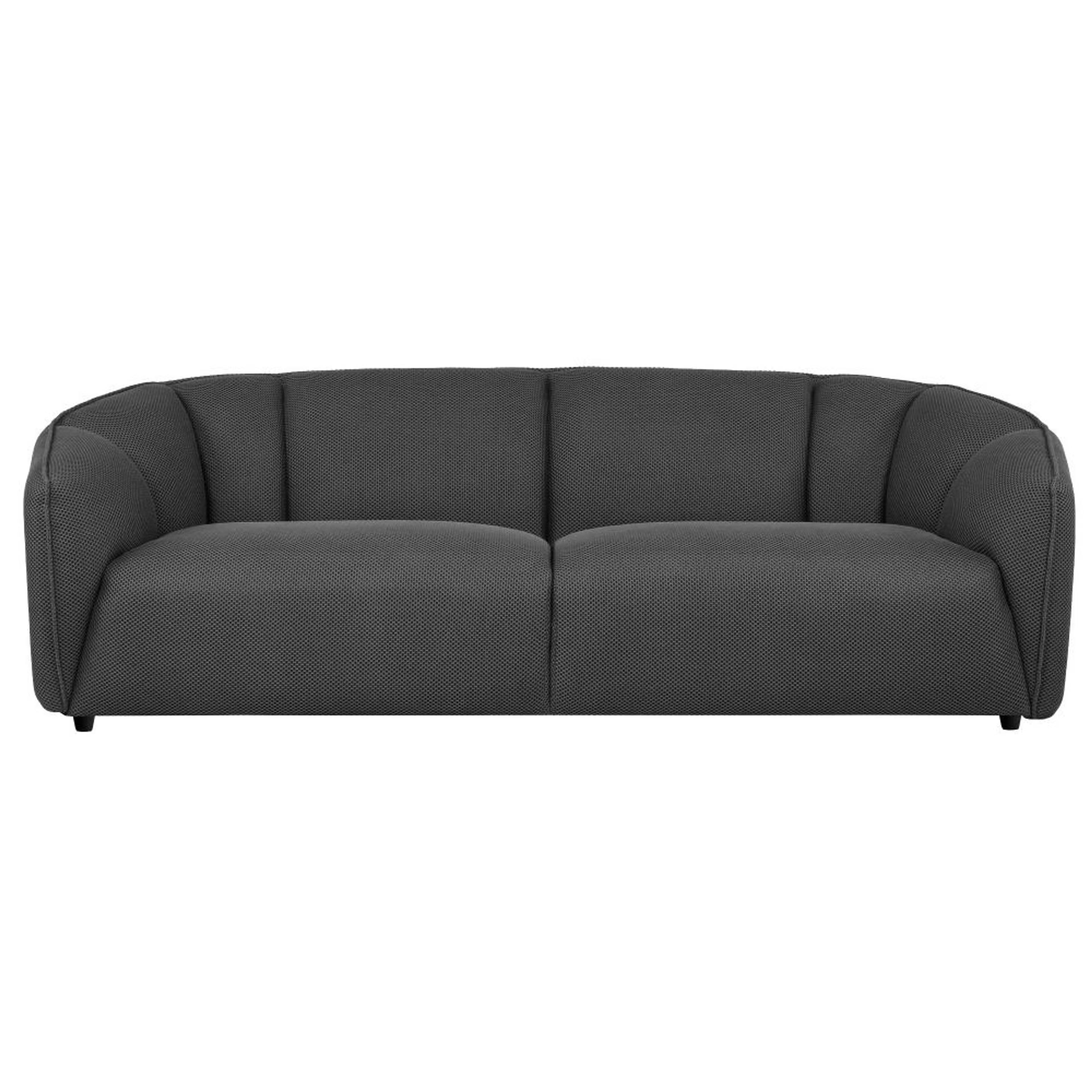 Wakefit Gozo Sofa - Three Seater Regular, Three Seater, Grey
