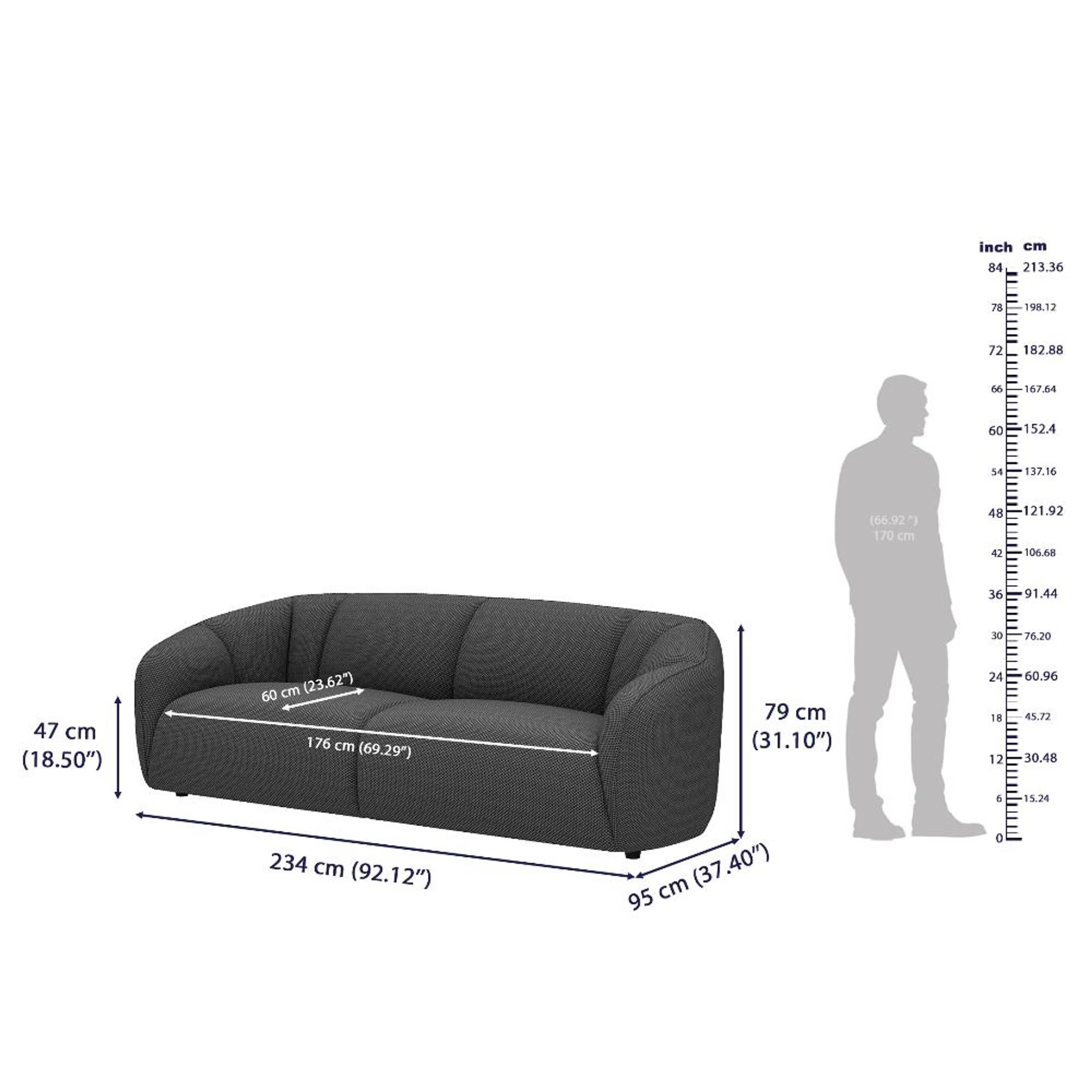 Wakefit Gozo Sofa Set (3+2) Seater Regular, Set (3+2), Grey 9 Wakefit Gozo Sofa Set (3+2) Seater Regular, Set (3+2), Grey