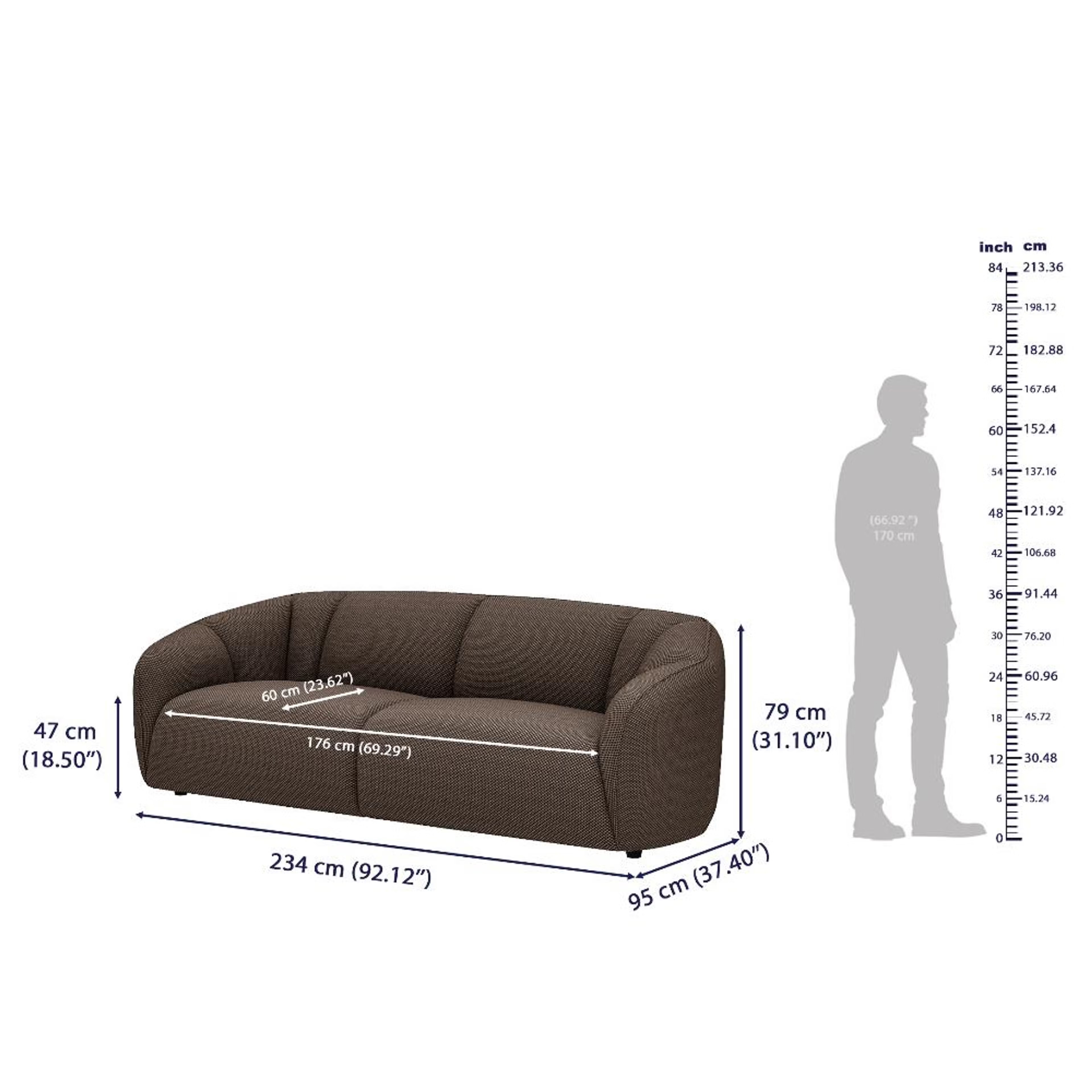 Wakefit Gozo Sofa Set (3+2) Seater Regular, Set (3+2), Brown 9 Wakefit Gozo Sofa Set (3+2) Seater Regular, Set (3+2), Brown