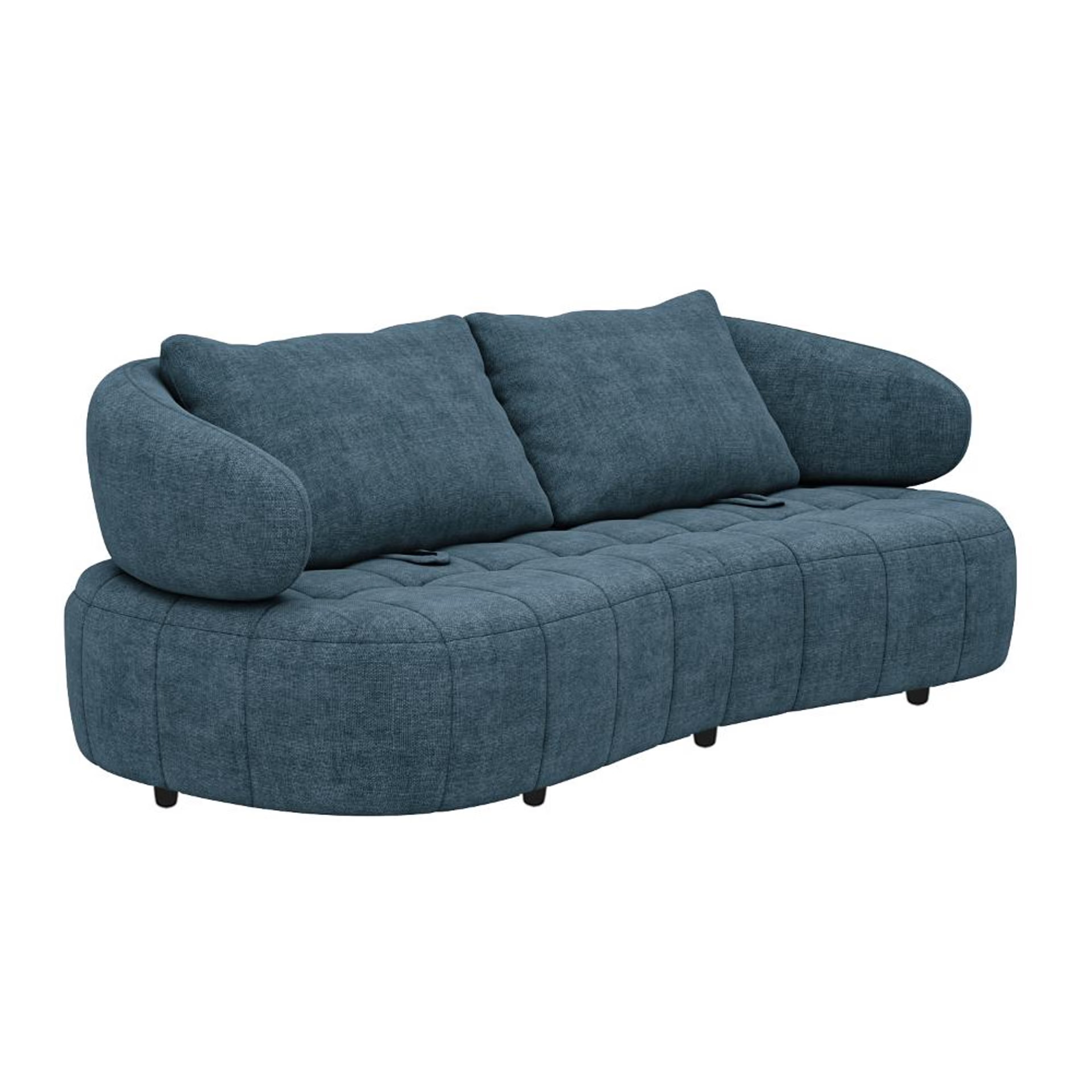 Wakefit Samos Sofa - Three Seater Regular, Three Seater, Blue 3 Wakefit Samos Sofa - Three Seater Regular, Three Seater, Blue