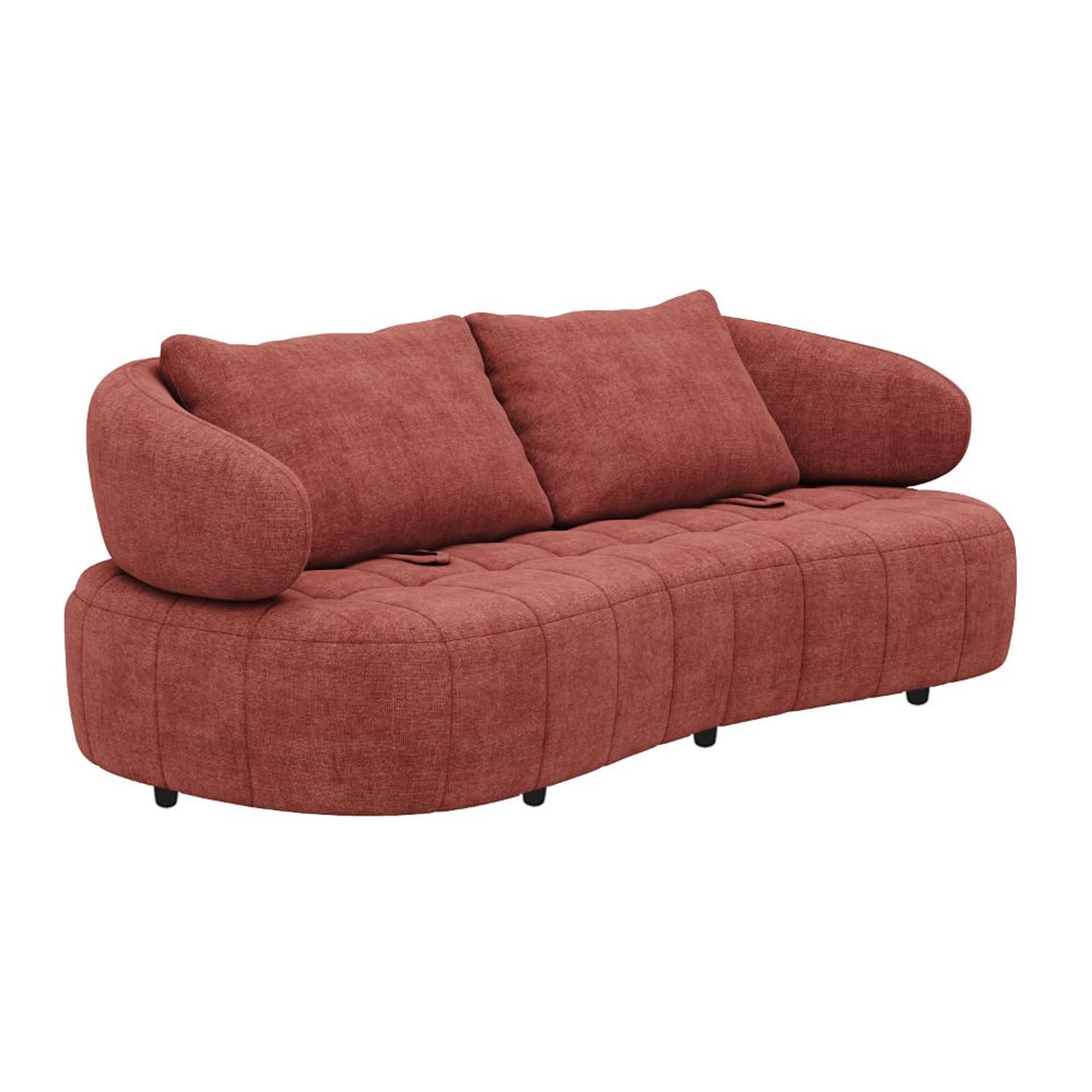 Wakefit Samos Sofa - Three Seater Regular, Three Seater, Maroon 4 Wakefit Samos Sofa - Three Seater Regular, Three Seater, Maroon