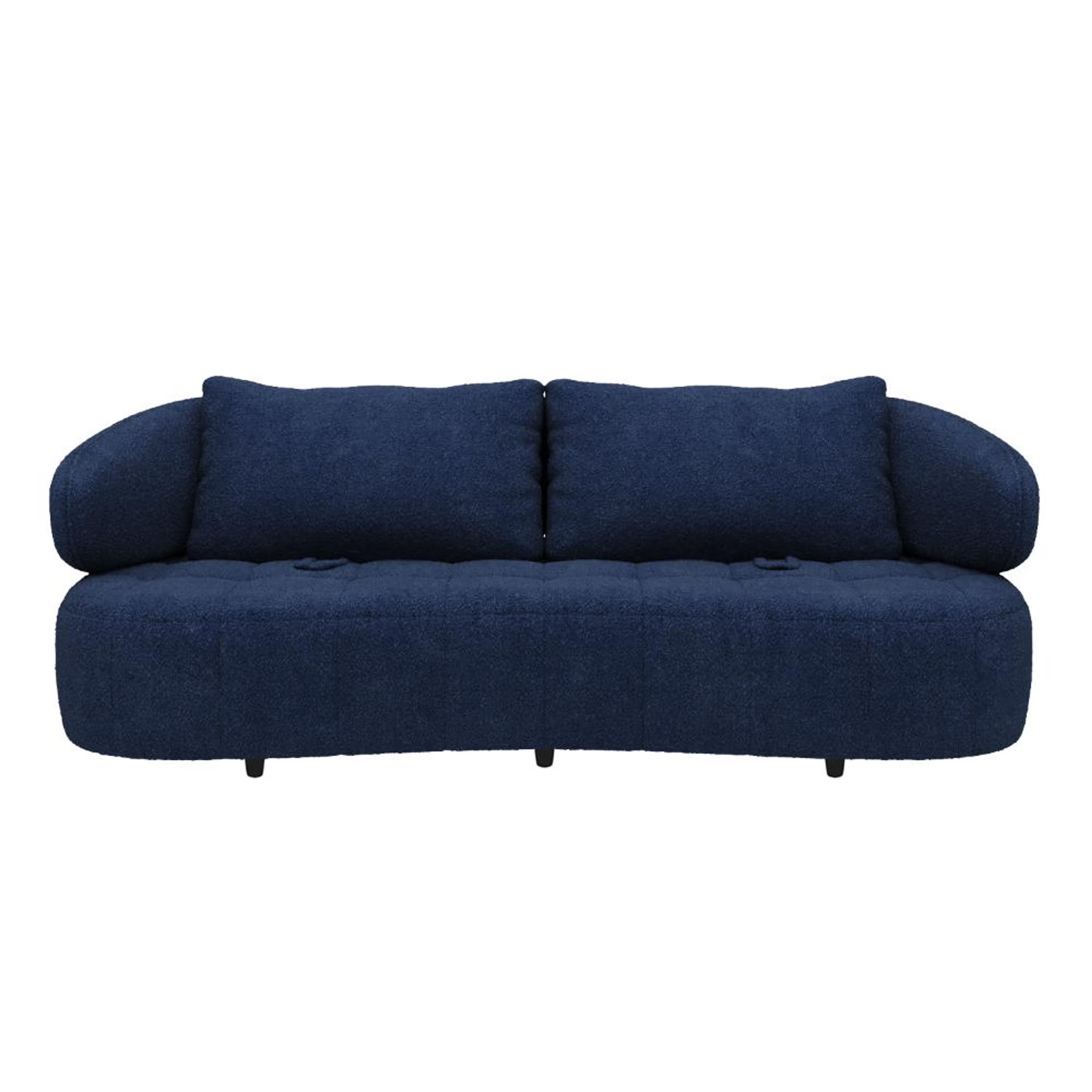 Home 43 Wakefit Samos Sofa - Three Seater Regular, Three Seater, Blue