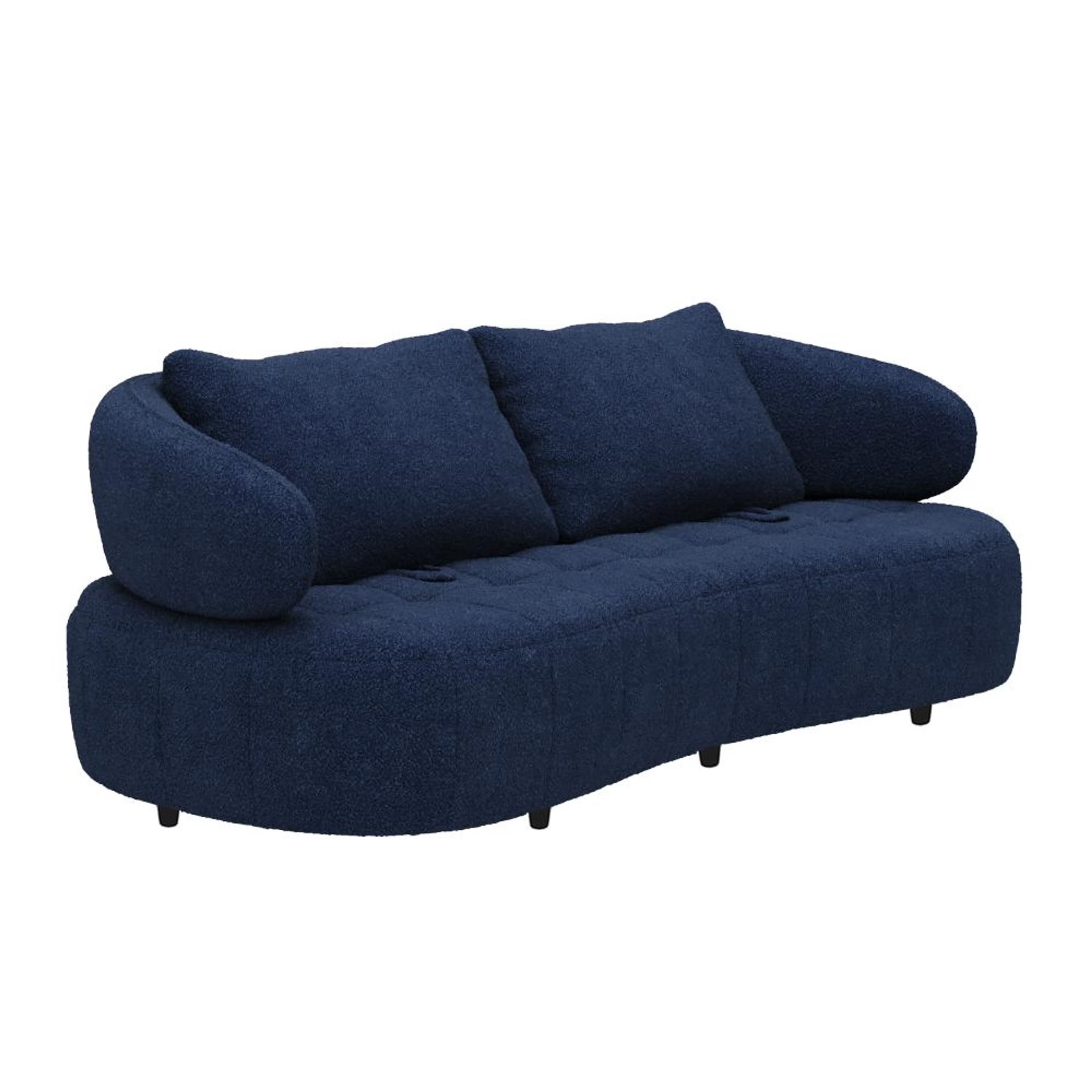 Home 44 Wakefit Samos Sofa - Three Seater Regular, Three Seater, Blue