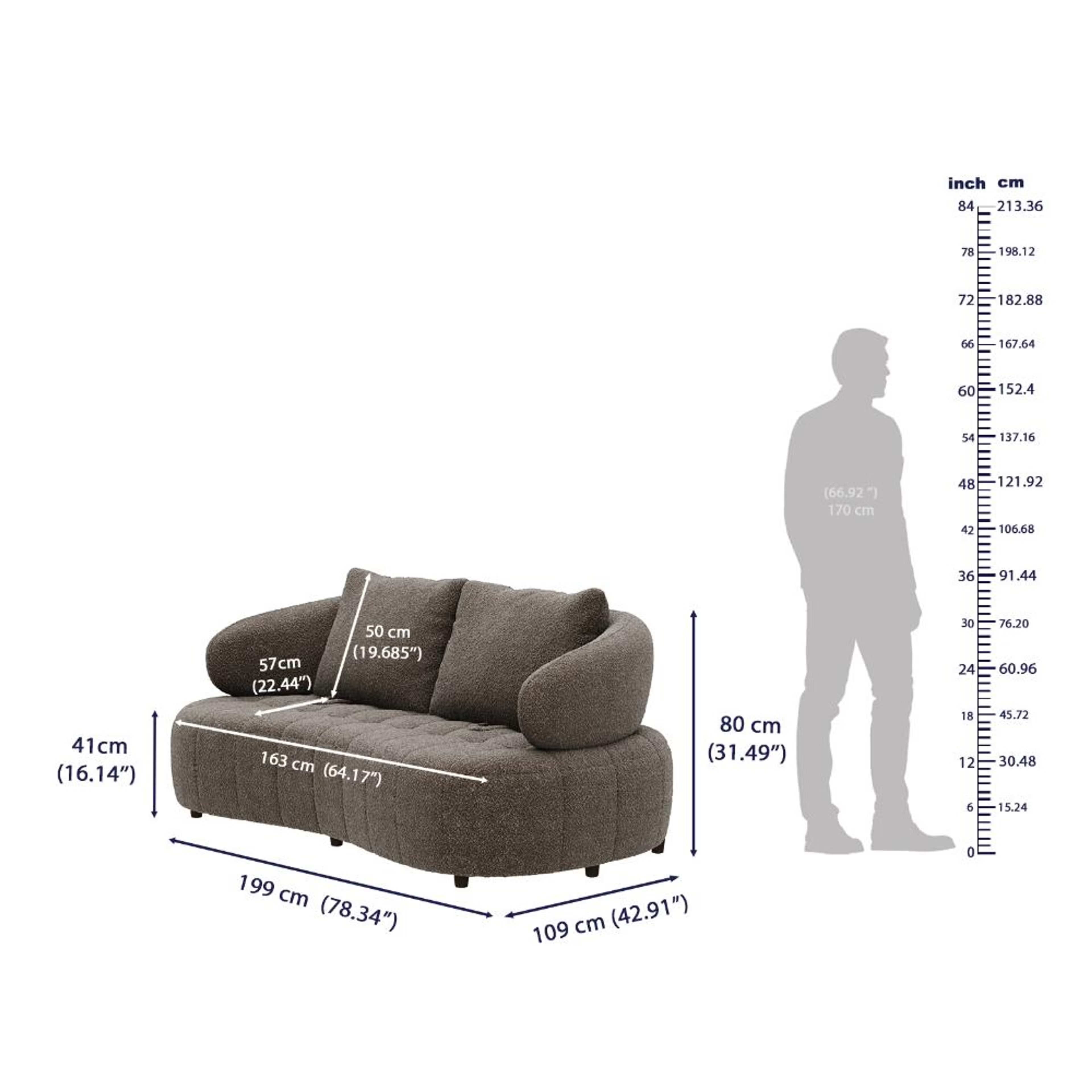 Wakefit Samos Sofa - Two Seater Regular, Two Seater, Brown 11 Wakefit Samos Sofa - Two Seater Regular, Two Seater, Brown