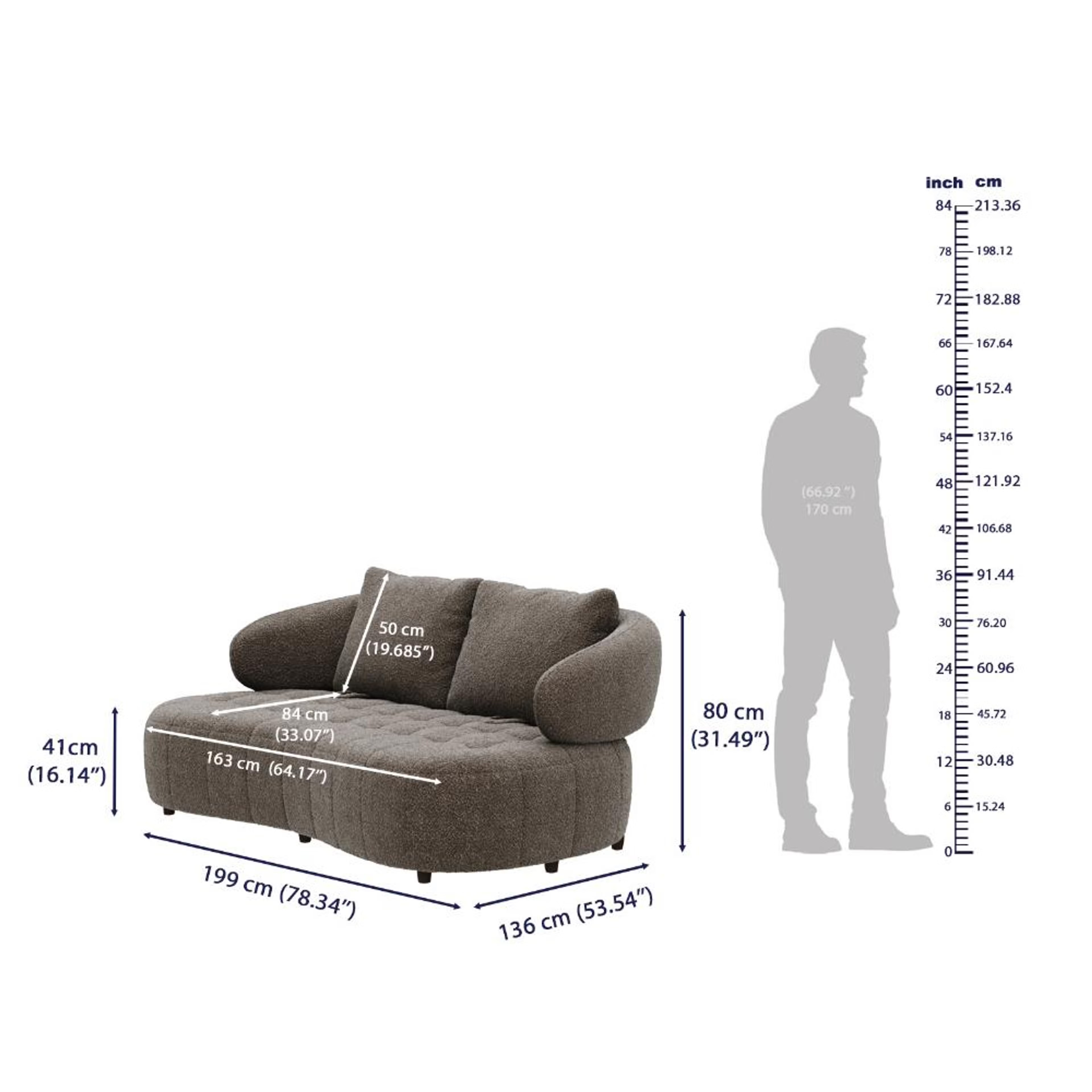 Wakefit Samos Sofa - Two Seater Regular, Two Seater, Brown 12 Wakefit Samos Sofa - Two Seater Regular, Two Seater, Brown
