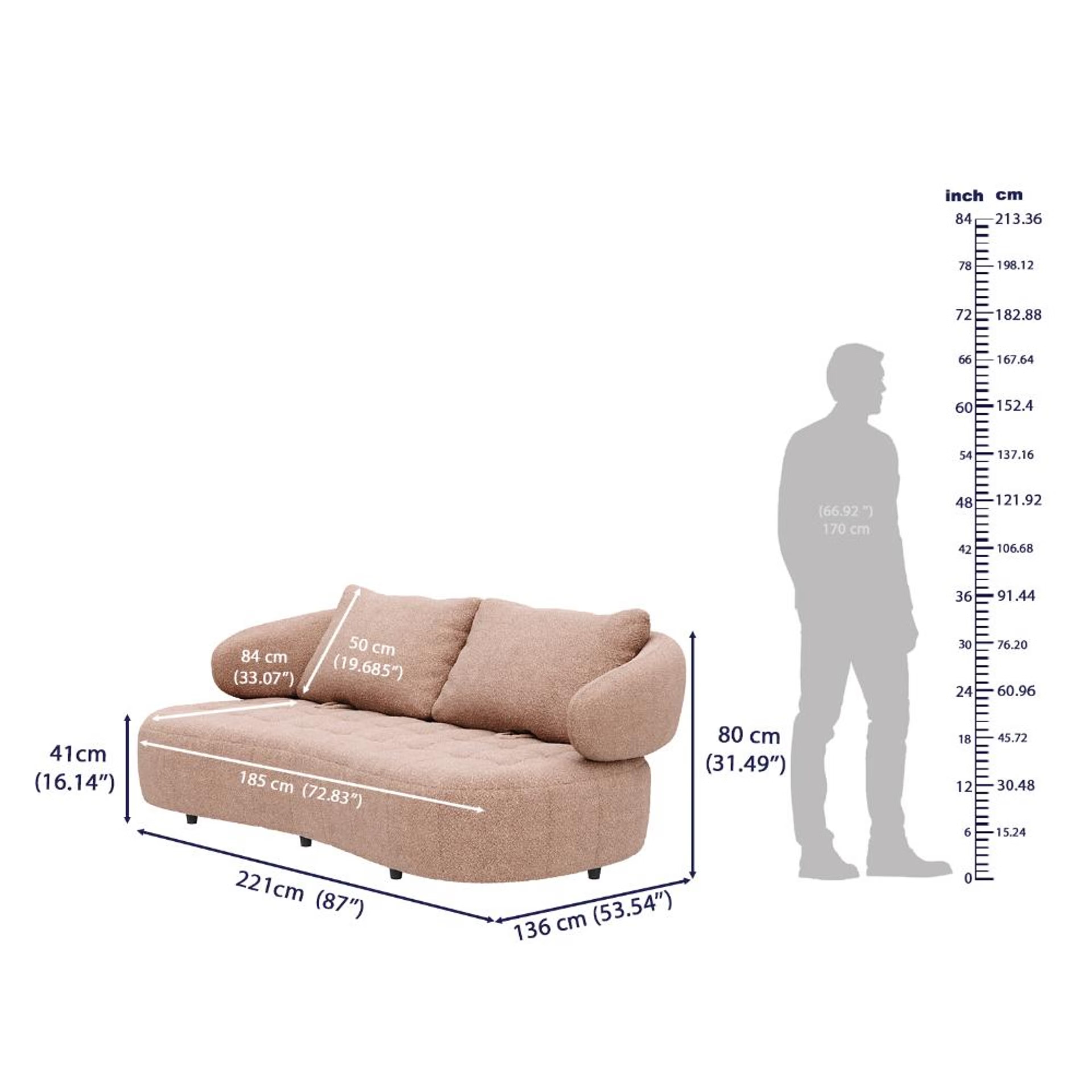 Wakefit Samos Sofa Set (3+2) Seater Regular, Set (3+2), Pink 10 Wakefit Samos Sofa Set (3+2) Seater Regular, Set (3+2), Pink