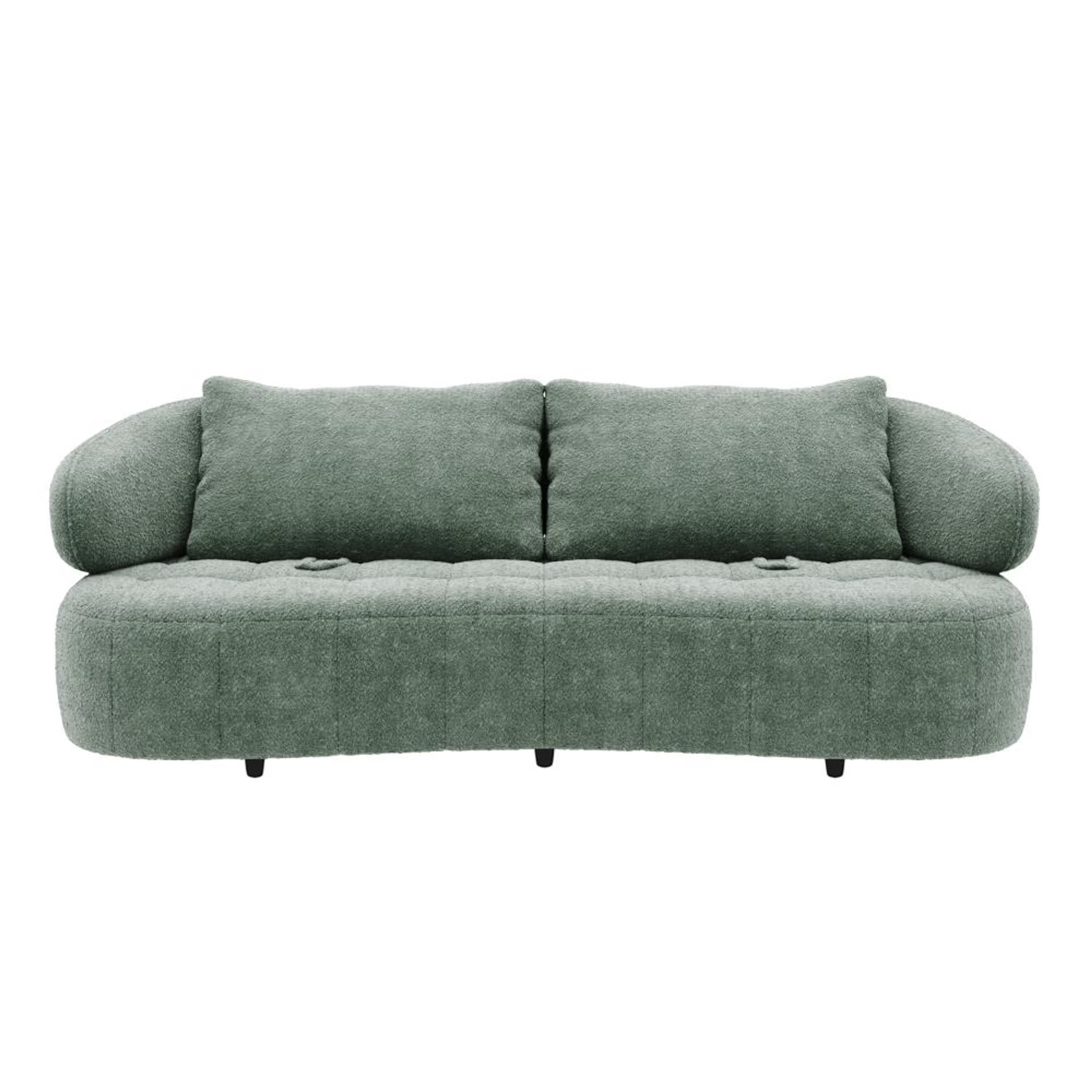 Home 43 Wakefit Samos Sofa Set (3+2) Seater Regular, Set (3+2), Green