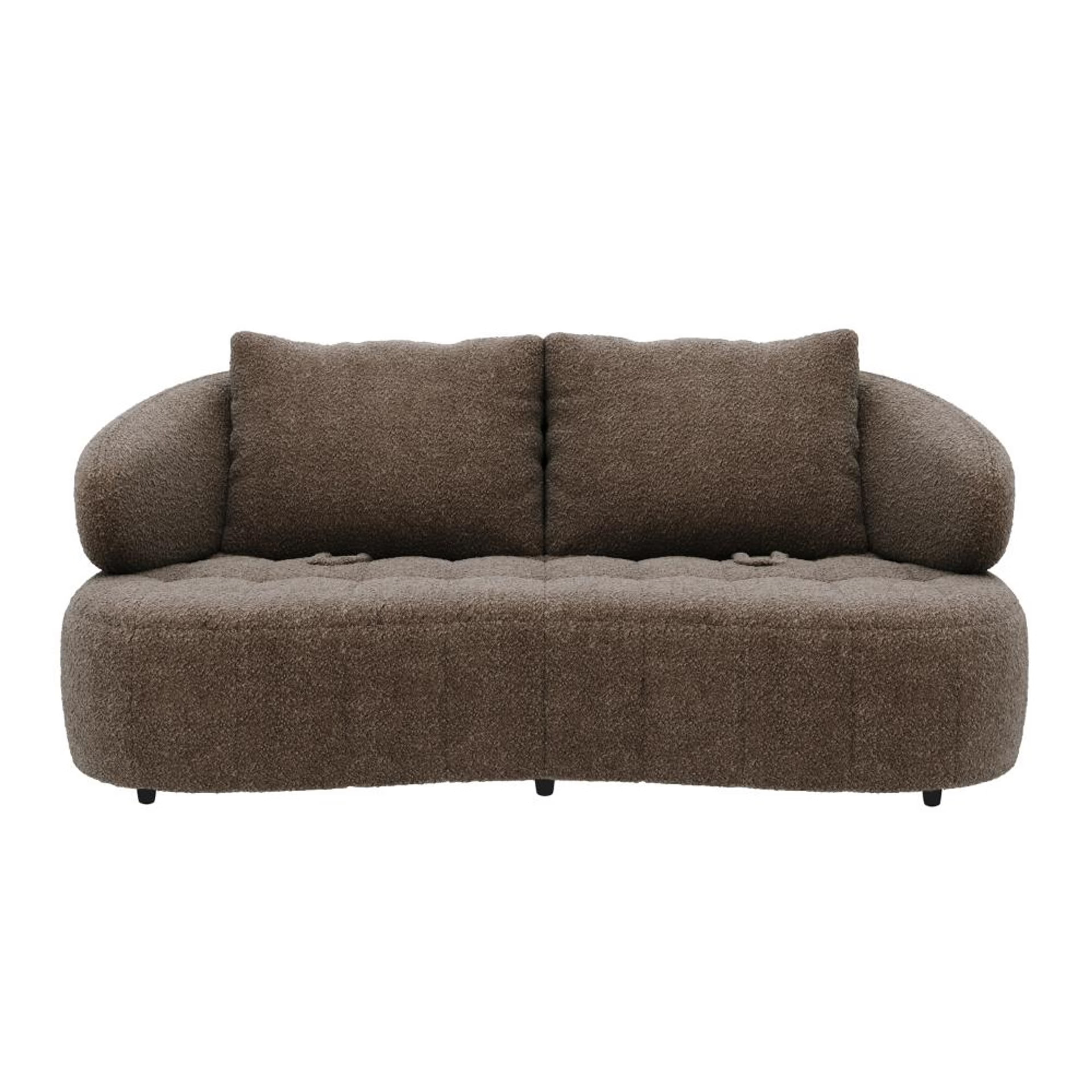 Wakefit Samos Sofa Set (3+2) Seater Regular, Set (3+2), Brown