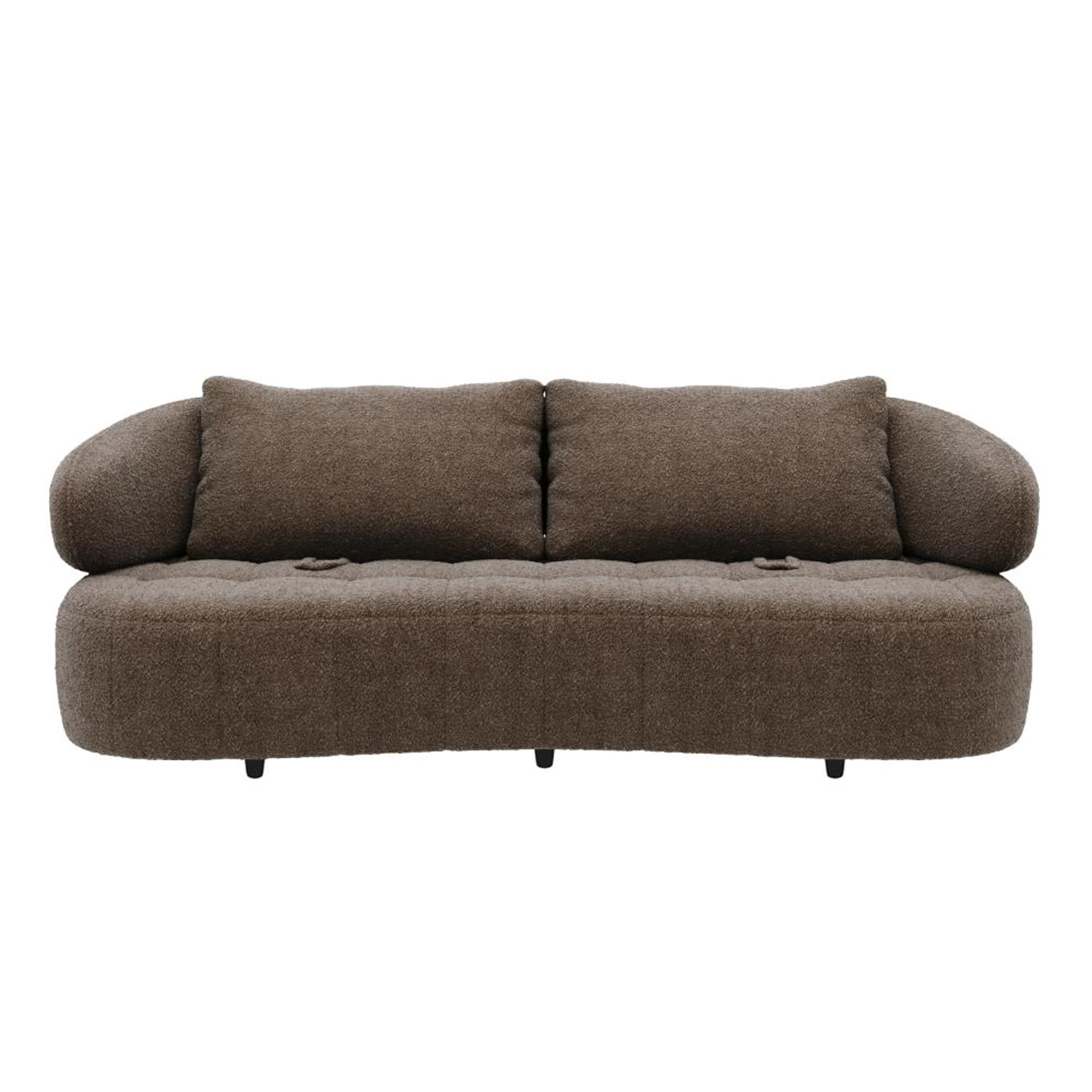 Wakefit Samos Sofa Set (3+2) Seater Regular, Set (3+2), Brown