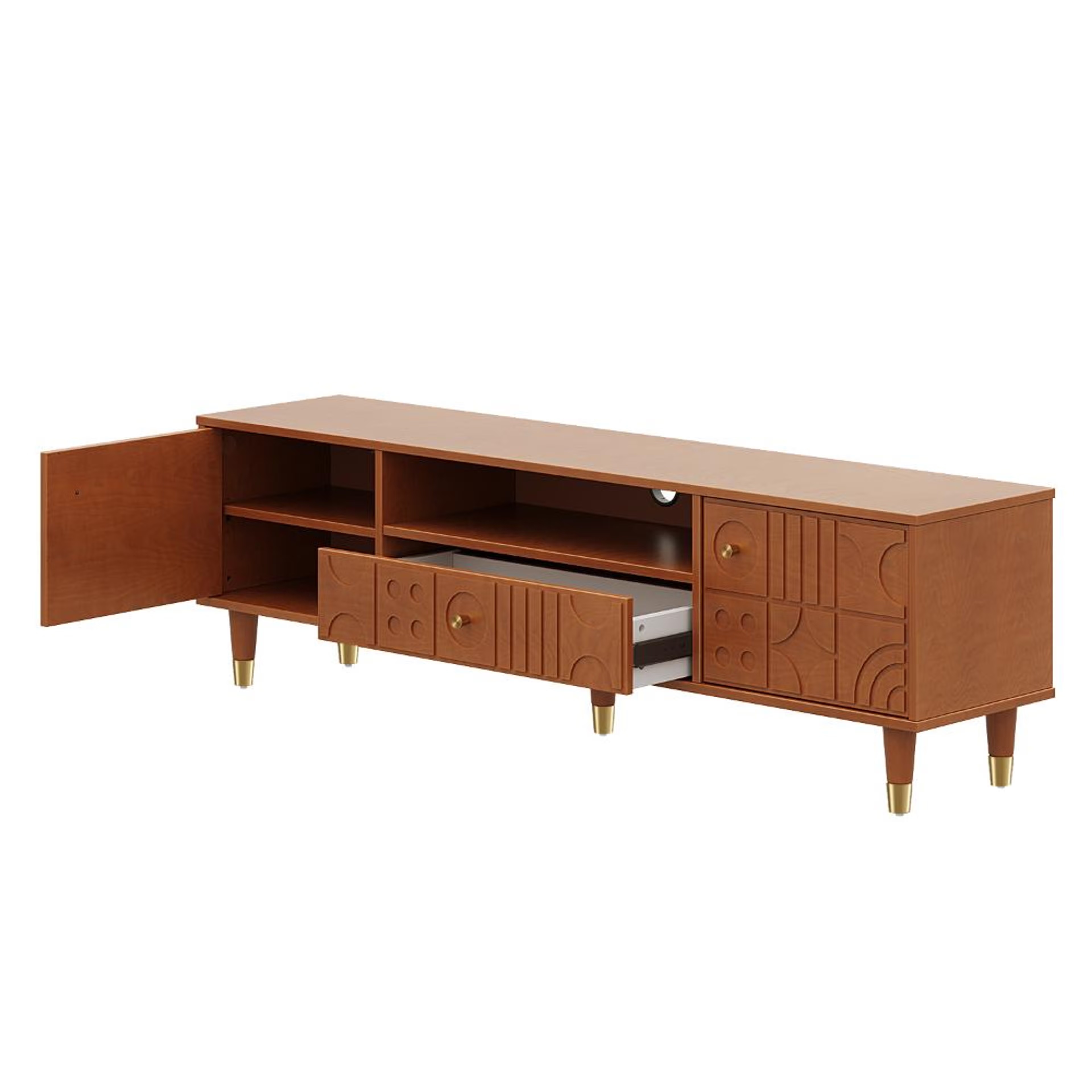Wakefit Lunarix TV Unit Aurora Gold 5 Wakefit Lunarix TV Unit Aurora Gold