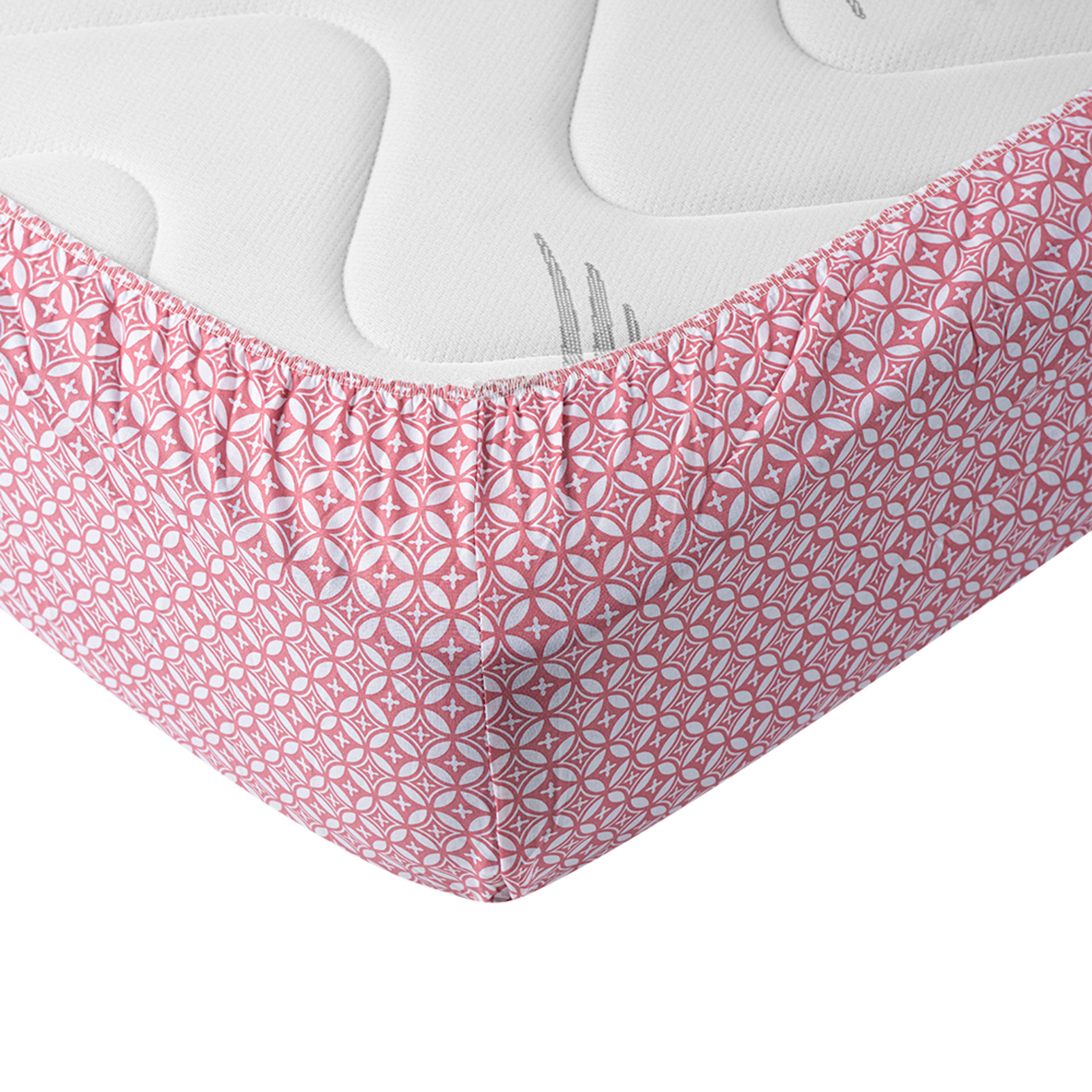 100% Cotton 200 TC Fitted Bedsheet With 2 Pillow Cover | Florenza King - 72" x 72 11 100% Cotton 200 TC Fitted Bedsheet With 2 Pillow Cover | Florenza King - 72" x 72\