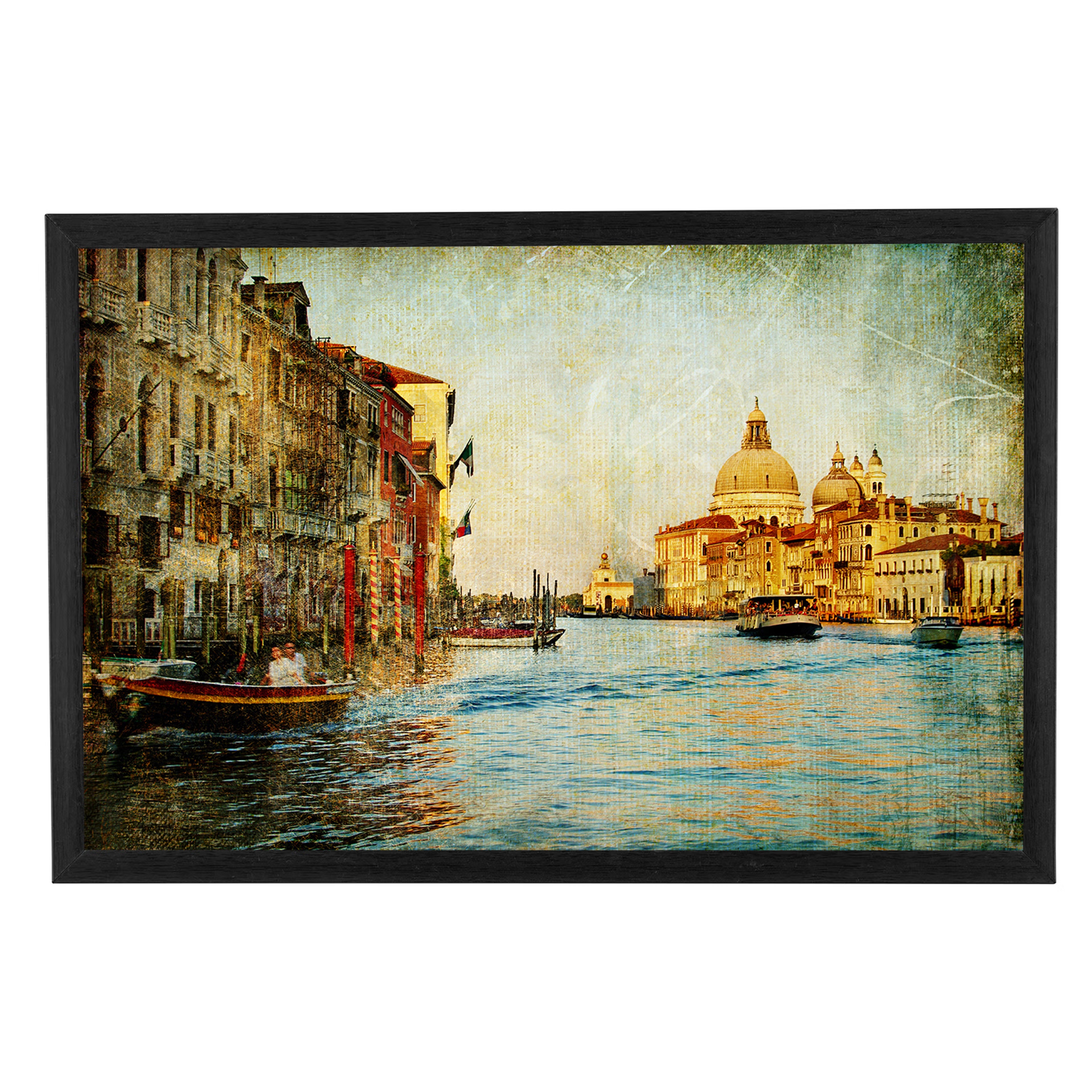 Home 41 Venetian Reverie Black Picture Frame Set of 1 (27.3X18) Inch Picture Frame, Black, 27.3X18 inch, Set of 1