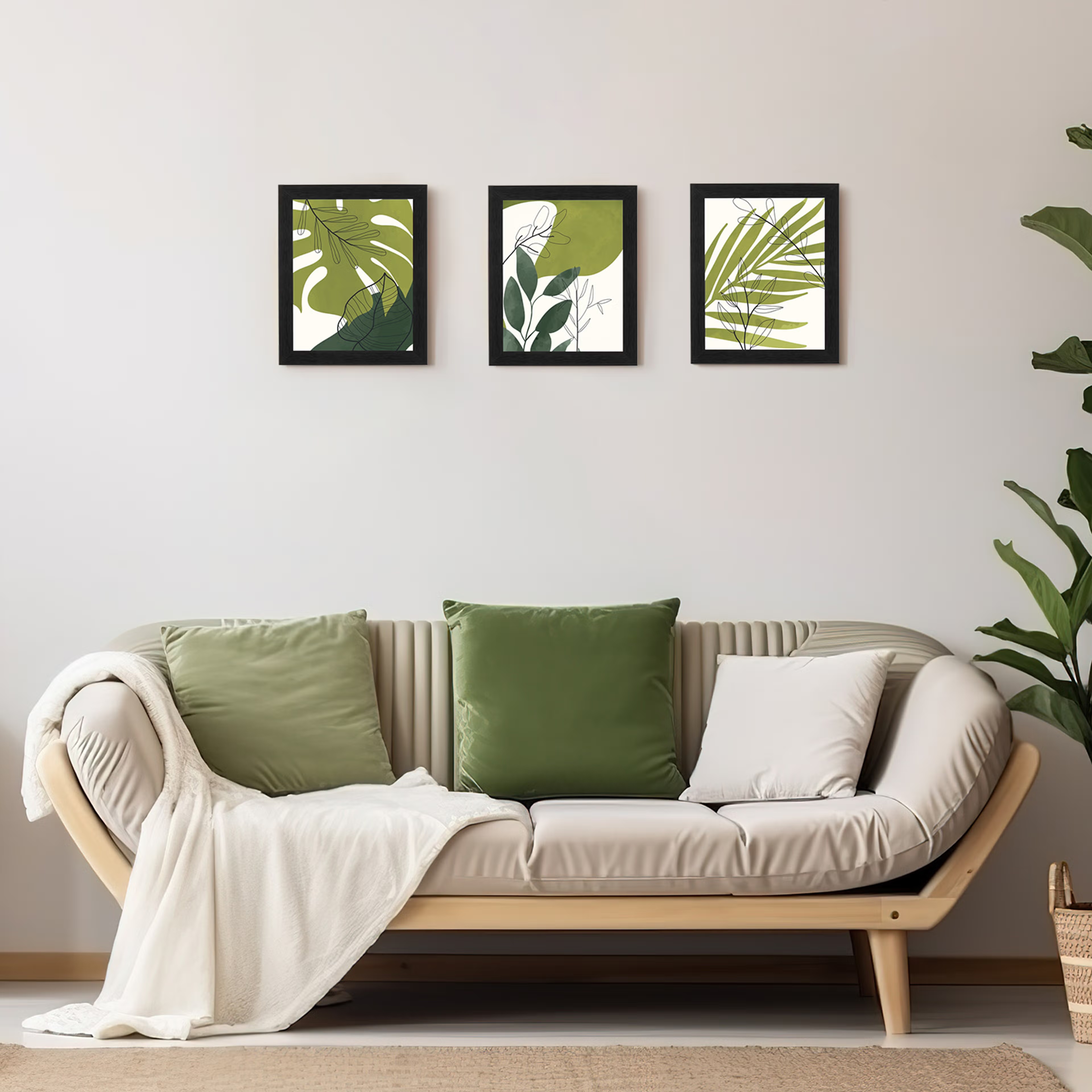 MDF Picture Frame | 9x11 Inch | Set of 3 | For Living Room, Bedroom & Office Decor | Gifting Option | Natural harmony Picture Frame, Black, 11X14 inch, Set of 3