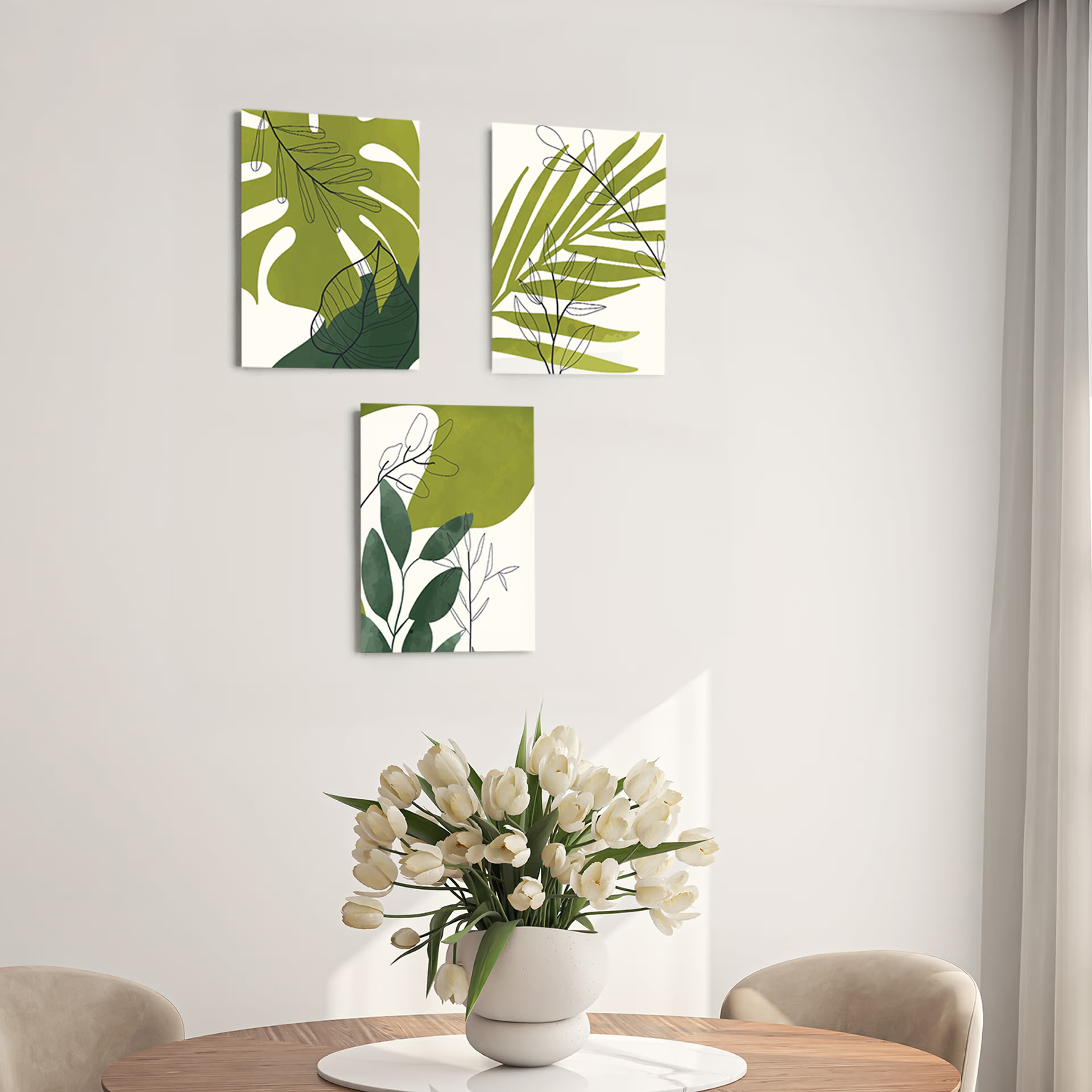 Tropical Delight Vinyl Set of 3 (9X11) Inch Vinyl, 11X14 inch, Set of 3