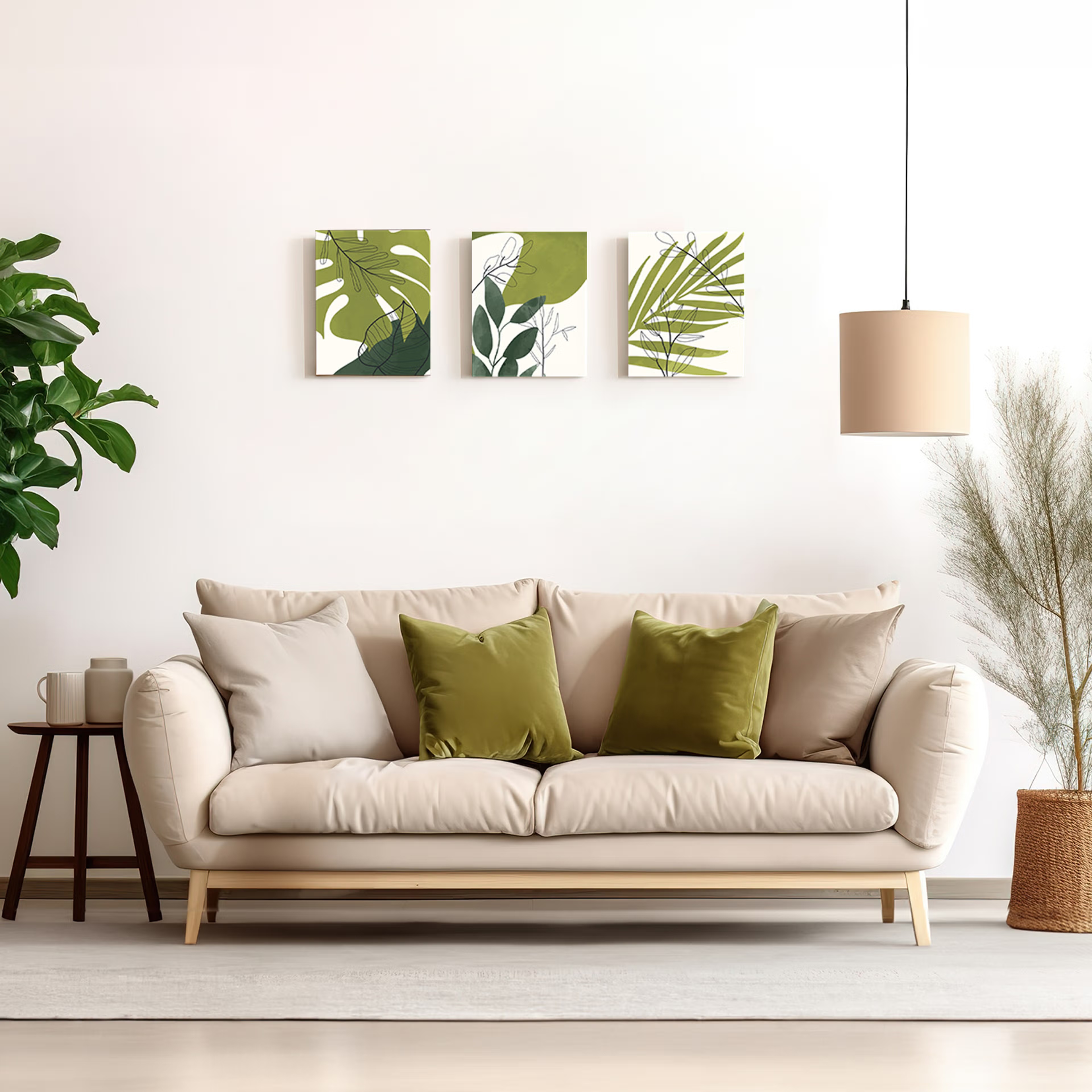 Home 46 Natural harmony Vinyl Set of 3 (9X11) Inch Vinyl, 11X14 inch, Set of 3