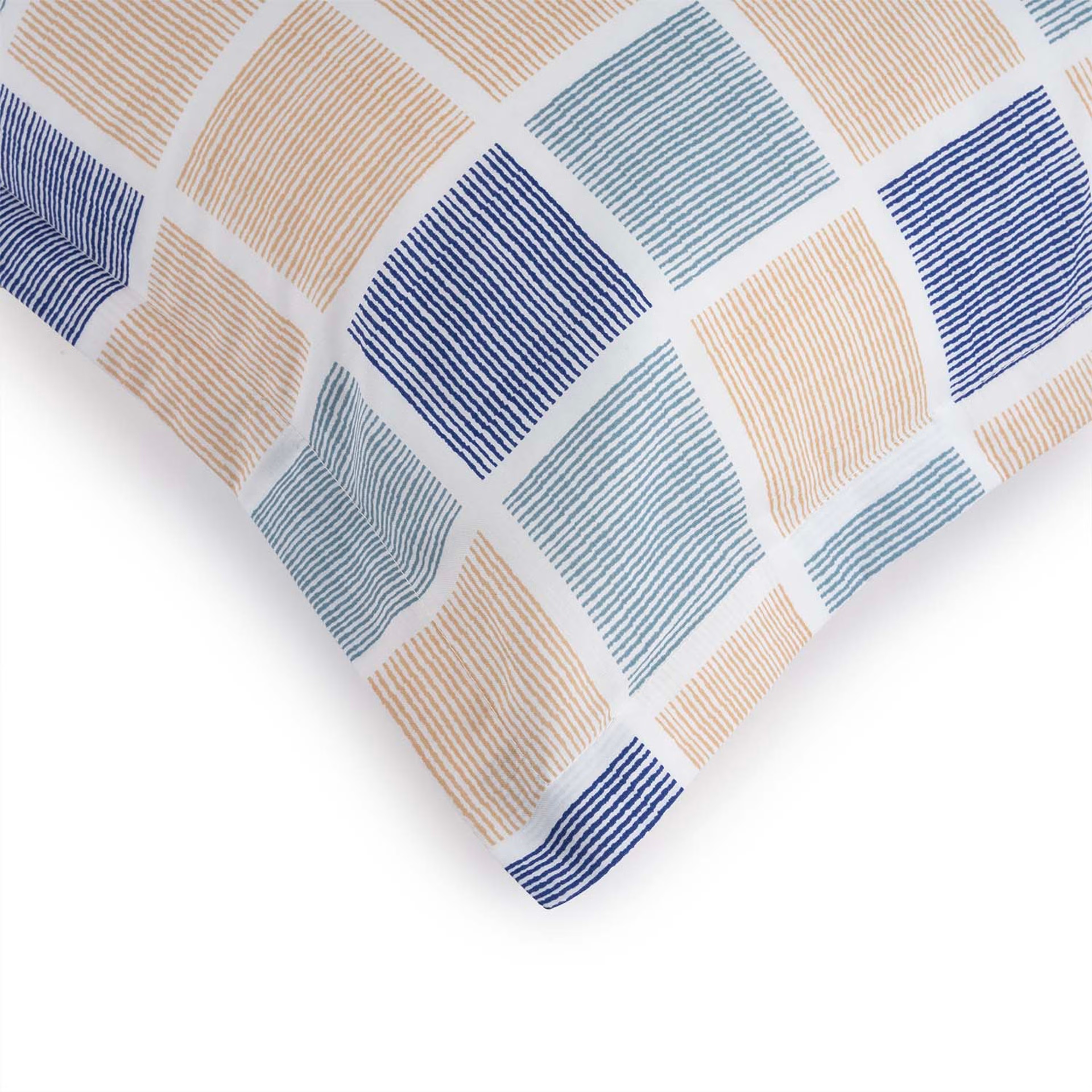 100% Cotton Pillow Cover | King Size 36x19 Inch | Set Of 4 | 160 TC | Chekkers Large, Set of 4, Cotton, Chekkers
