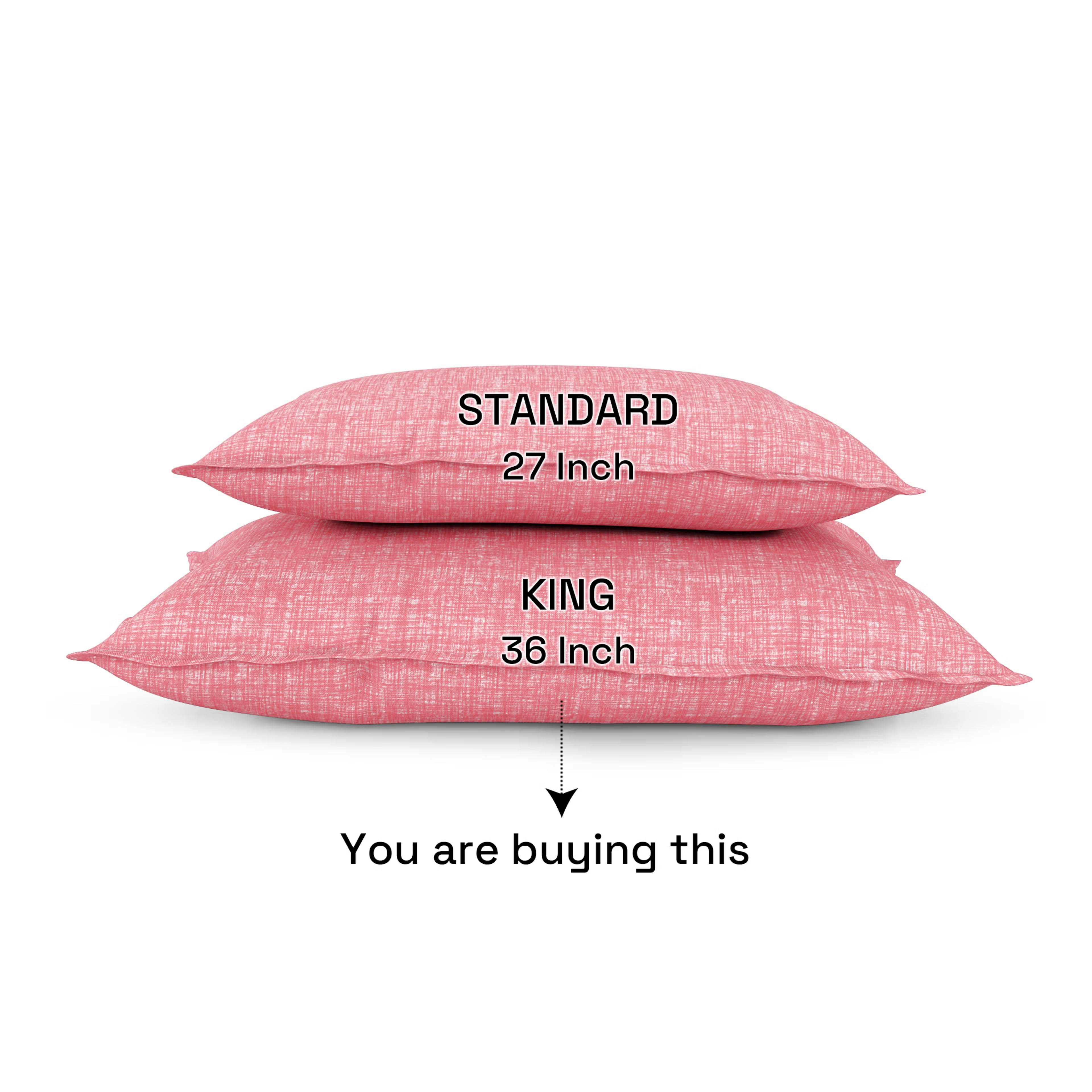 100% Cotton Pillow Cover | King Size 36x19 Inch | Set Of 2 | 160 TC | Florenza Large, Set of 2, Cotton, Florenza 4 100% Cotton Pillow Cover | King Size 36x19 Inch | Set Of 2 | 160 TC | Florenza Large, Set of 2, Cotton, Florenza