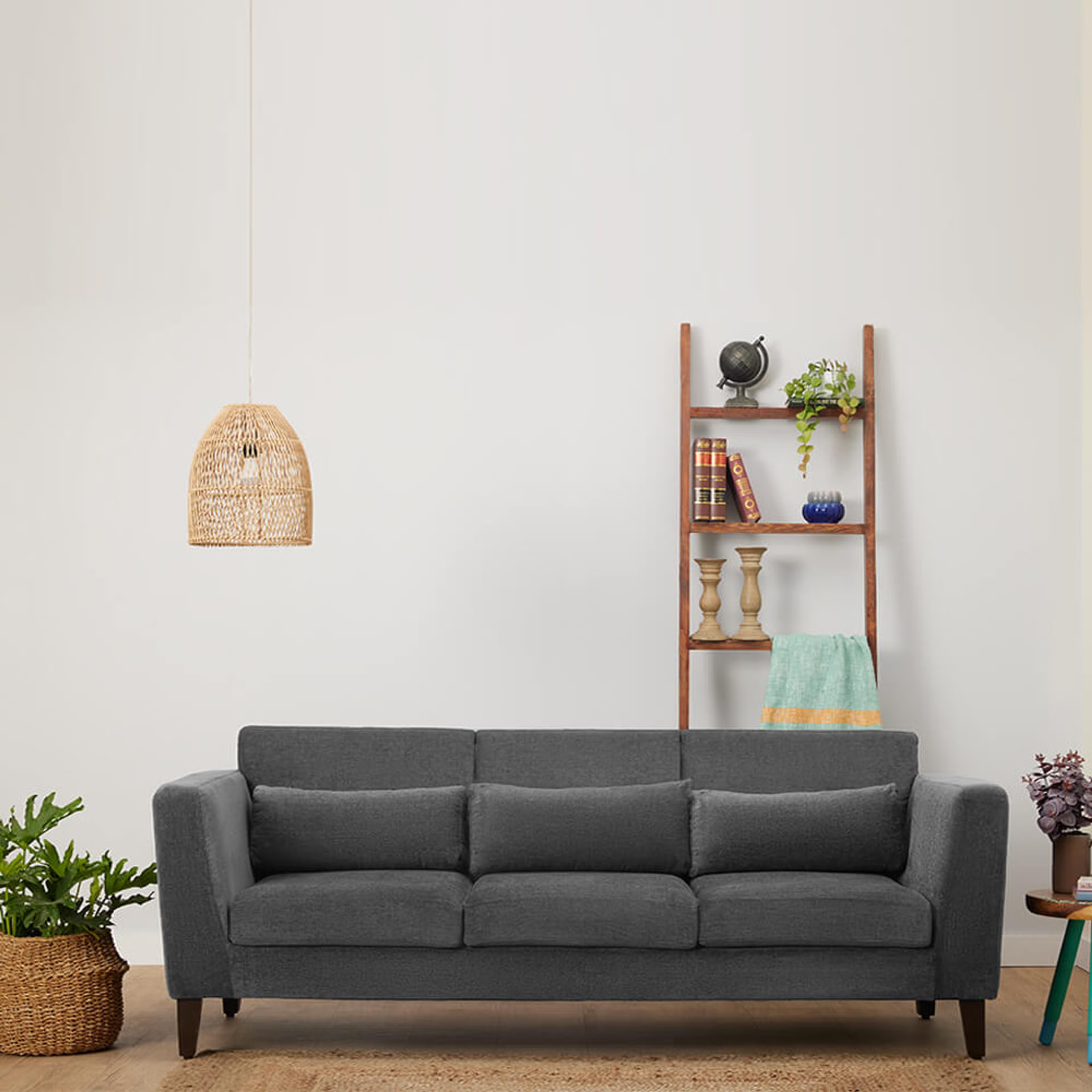 Wakefit SnoozePro Sofa - Two Seater Regular, 2 Seater, Smoke Grey