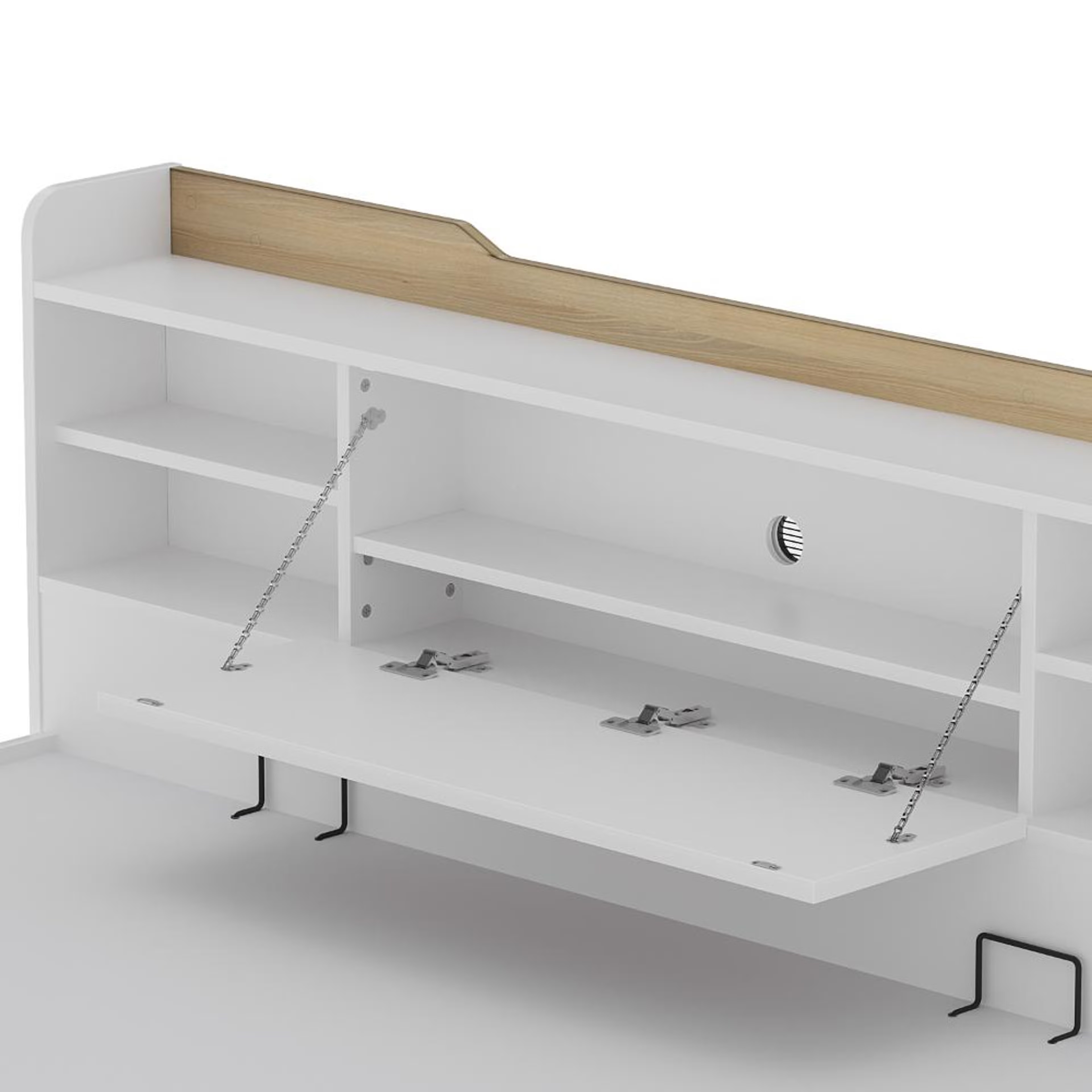 Wakefit Halos King Storage Engineered Wood Bed with Hydraulic mechanism King - 78" x 72 8 Wakefit Halos King Storage Engineered Wood Bed with Hydraulic mechanism King - 78" x 72\