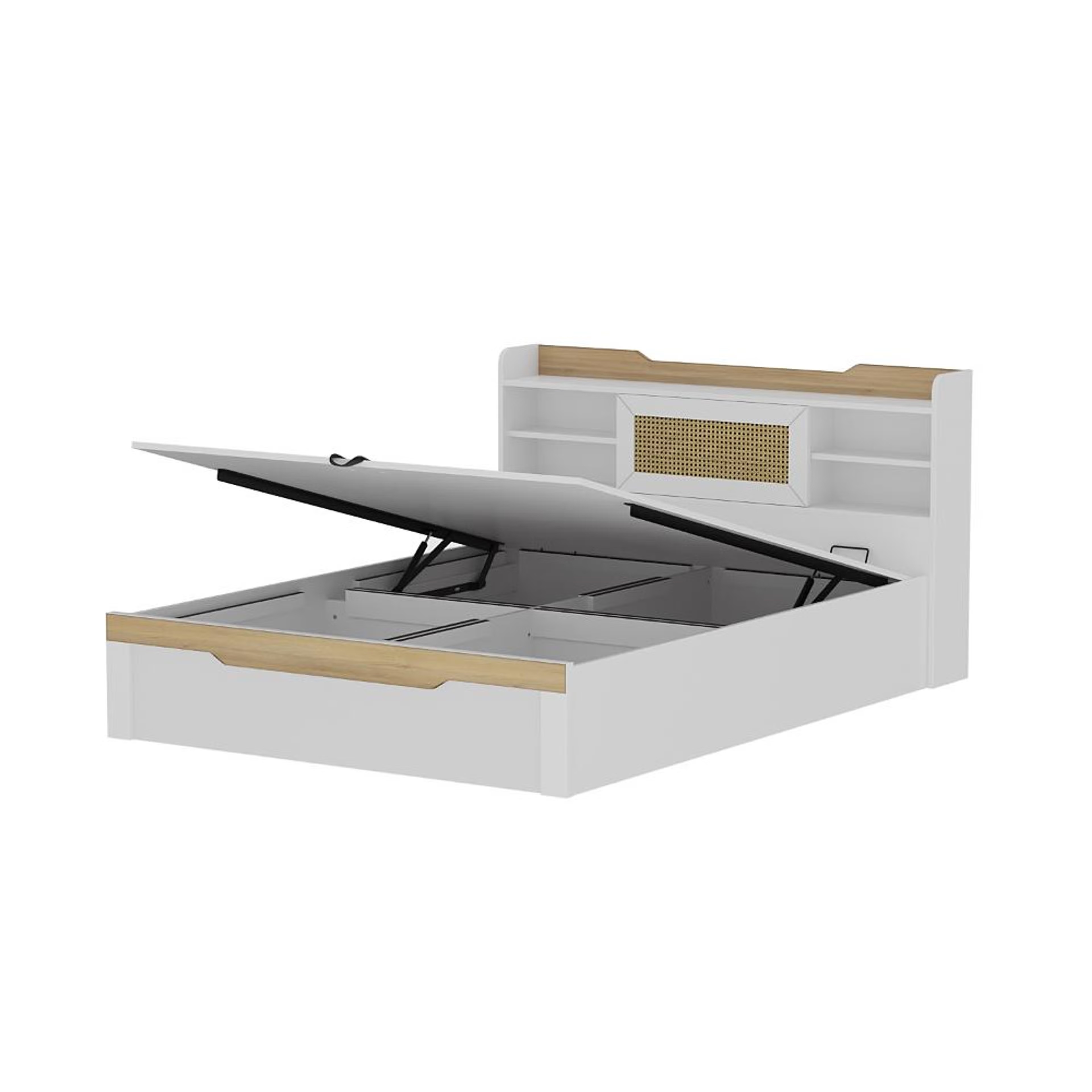Wakefit Halos Queen Storage Engineered Wood Bed with Hydraulic mechanism Queen - 78" x 60 5 Wakefit Halos Queen Storage Engineered Wood Bed with Hydraulic mechanism Queen - 78" x 60\