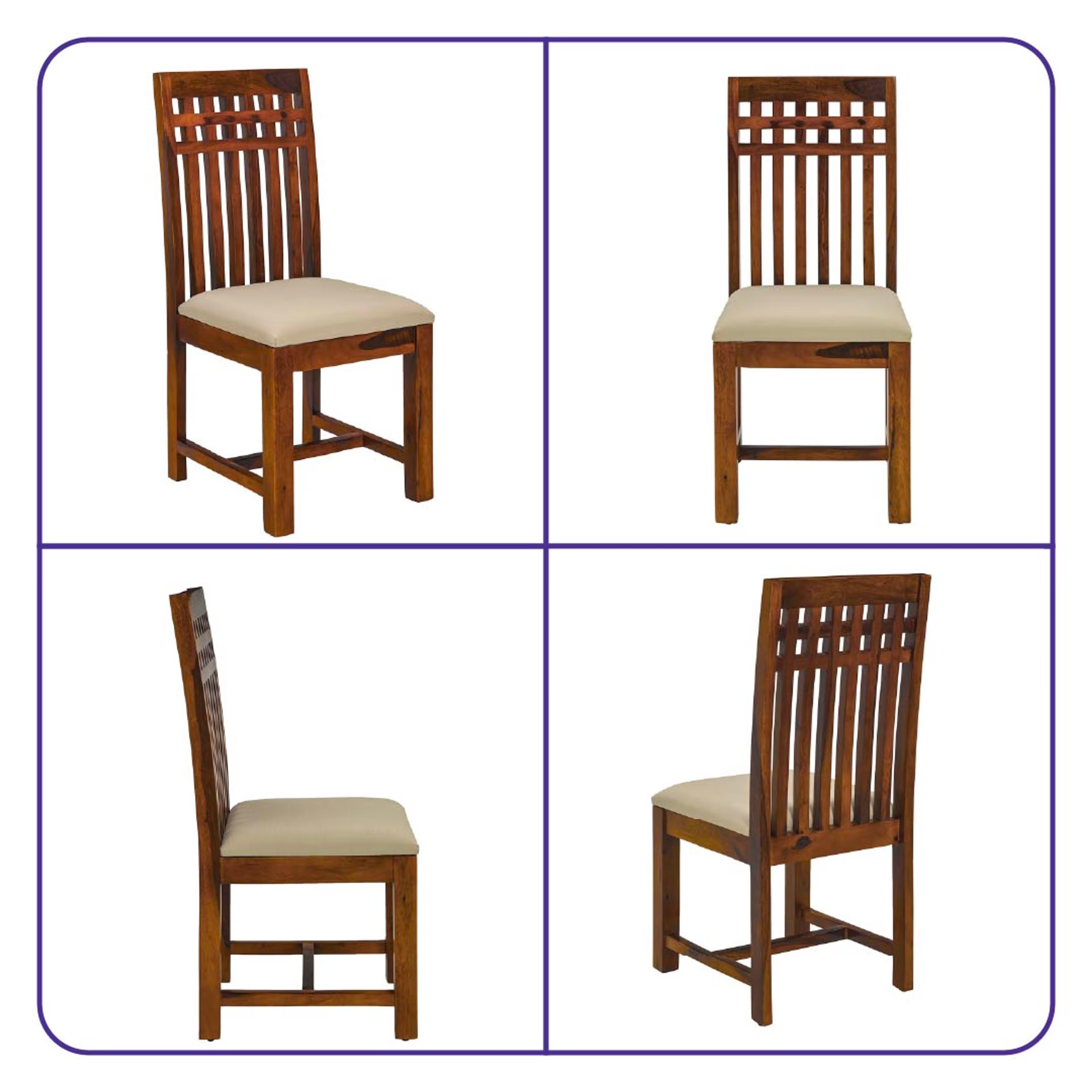 Wakefit Nuvetta Sheesham Wood 6 Seater Dining Set 6 Seater Table with Chair, Natural Sheesham 9 Wakefit Nuvetta Sheesham Wood 6 Seater Dining Set 6 Seater Table with Chair, Natural Sheesham