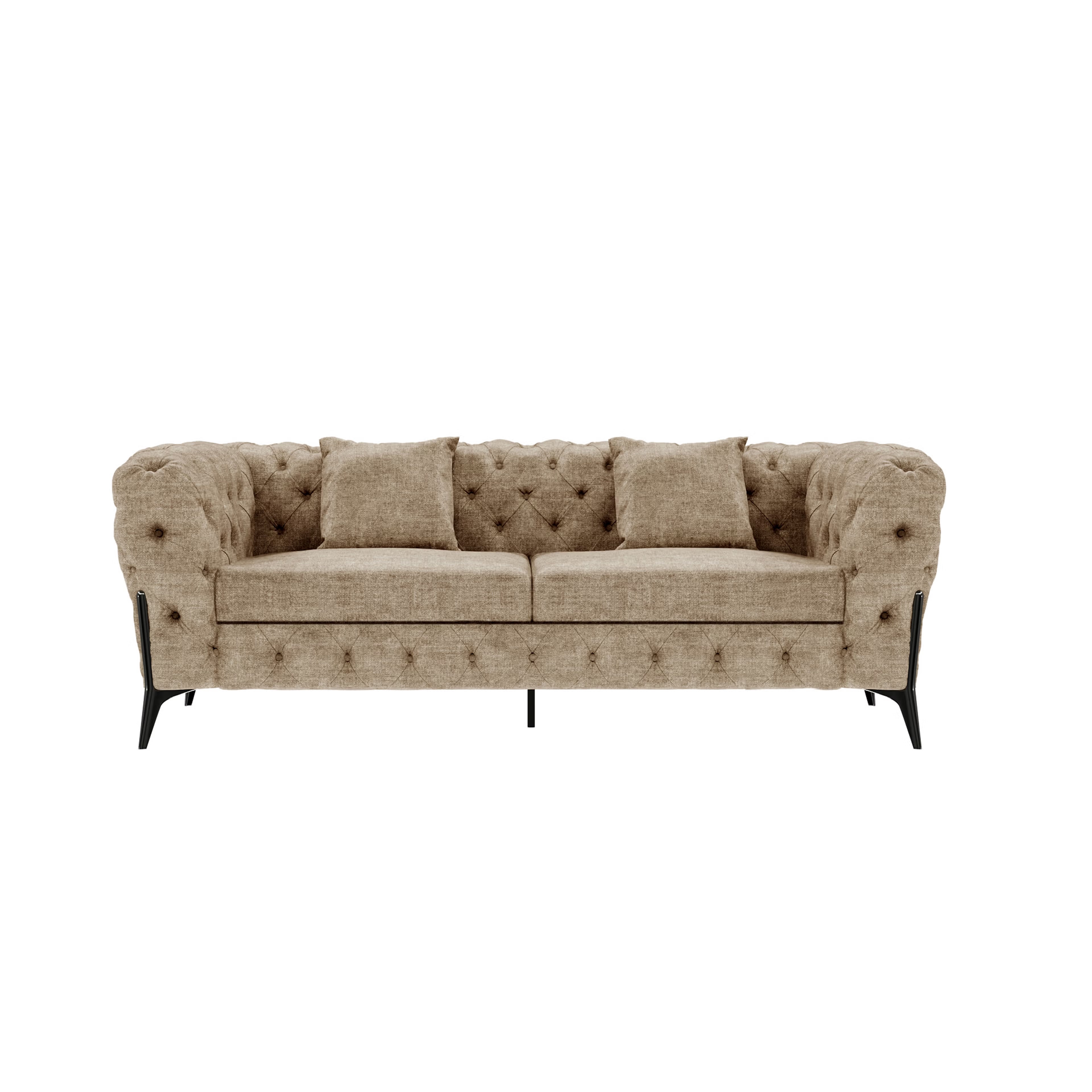 Wakefit Capri Sofa - Two Seater Regular, Two Seater, Taupe 3 Wakefit Capri Sofa - Two Seater Regular, Two Seater, Taupe