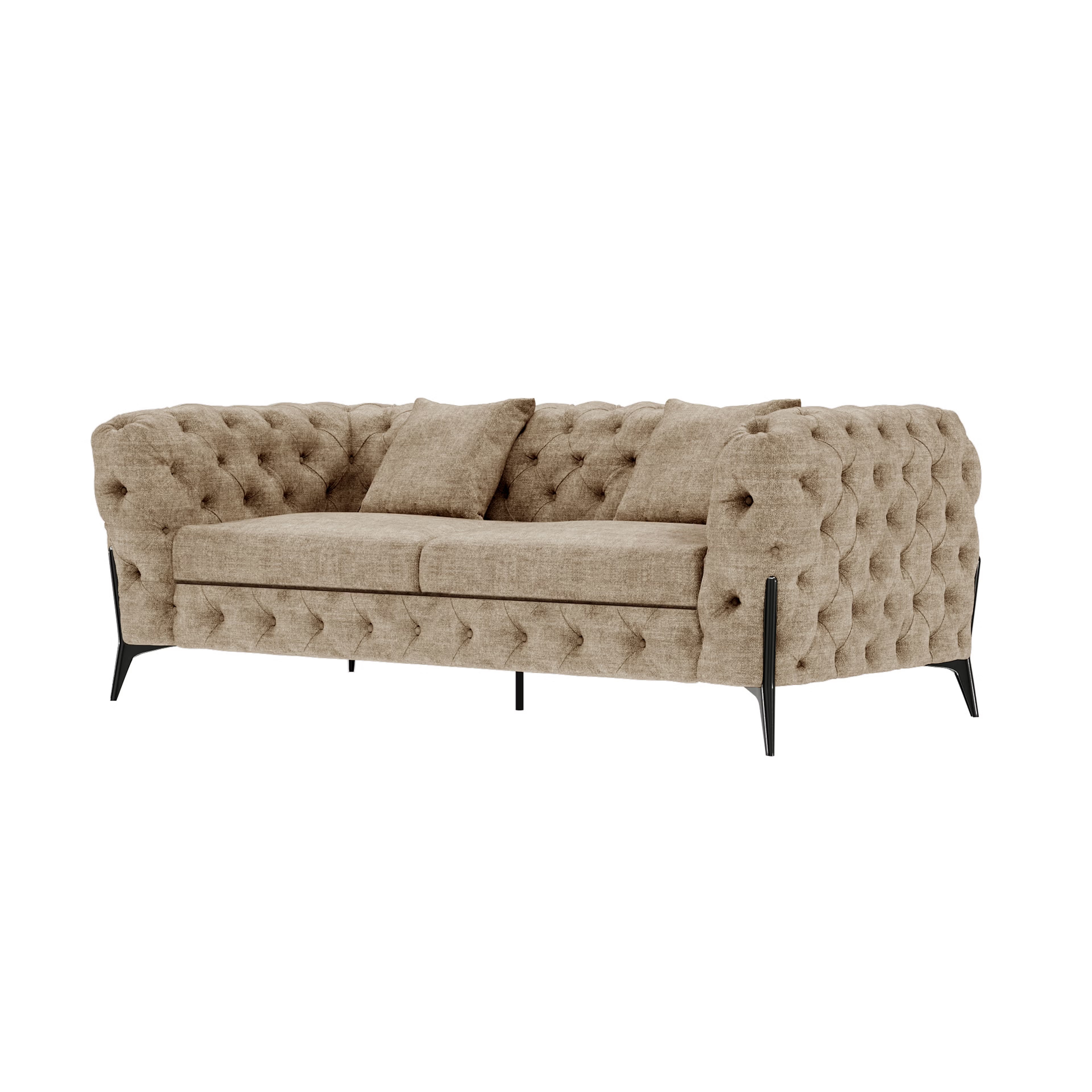 Wakefit Capri Sofa - Two Seater Regular, Two Seater, Taupe 4 Wakefit Capri Sofa - Two Seater Regular, Two Seater, Taupe