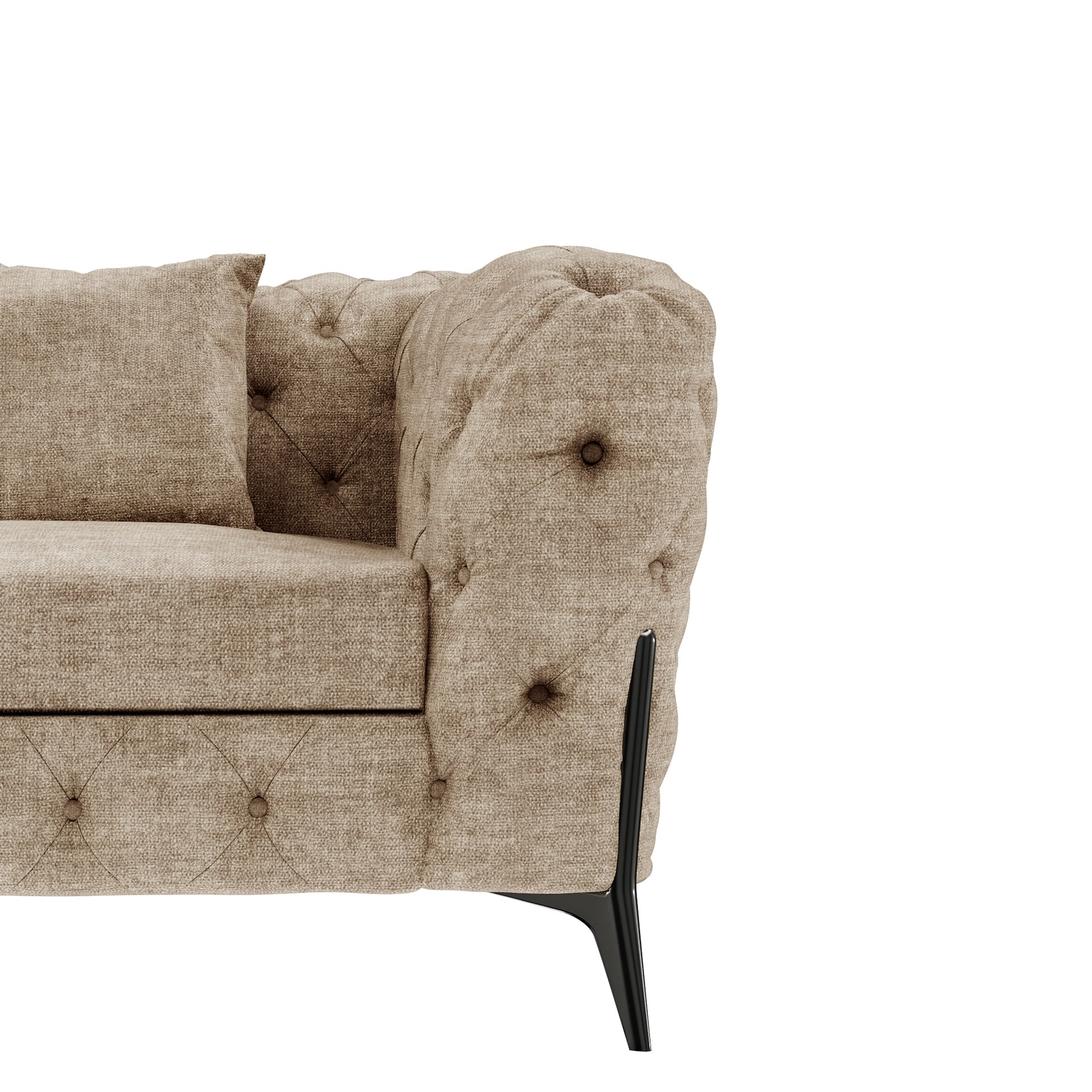Wakefit Capri Sofa - Two Seater Regular, Two Seater, Taupe 5 Wakefit Capri Sofa - Two Seater Regular, Two Seater, Taupe