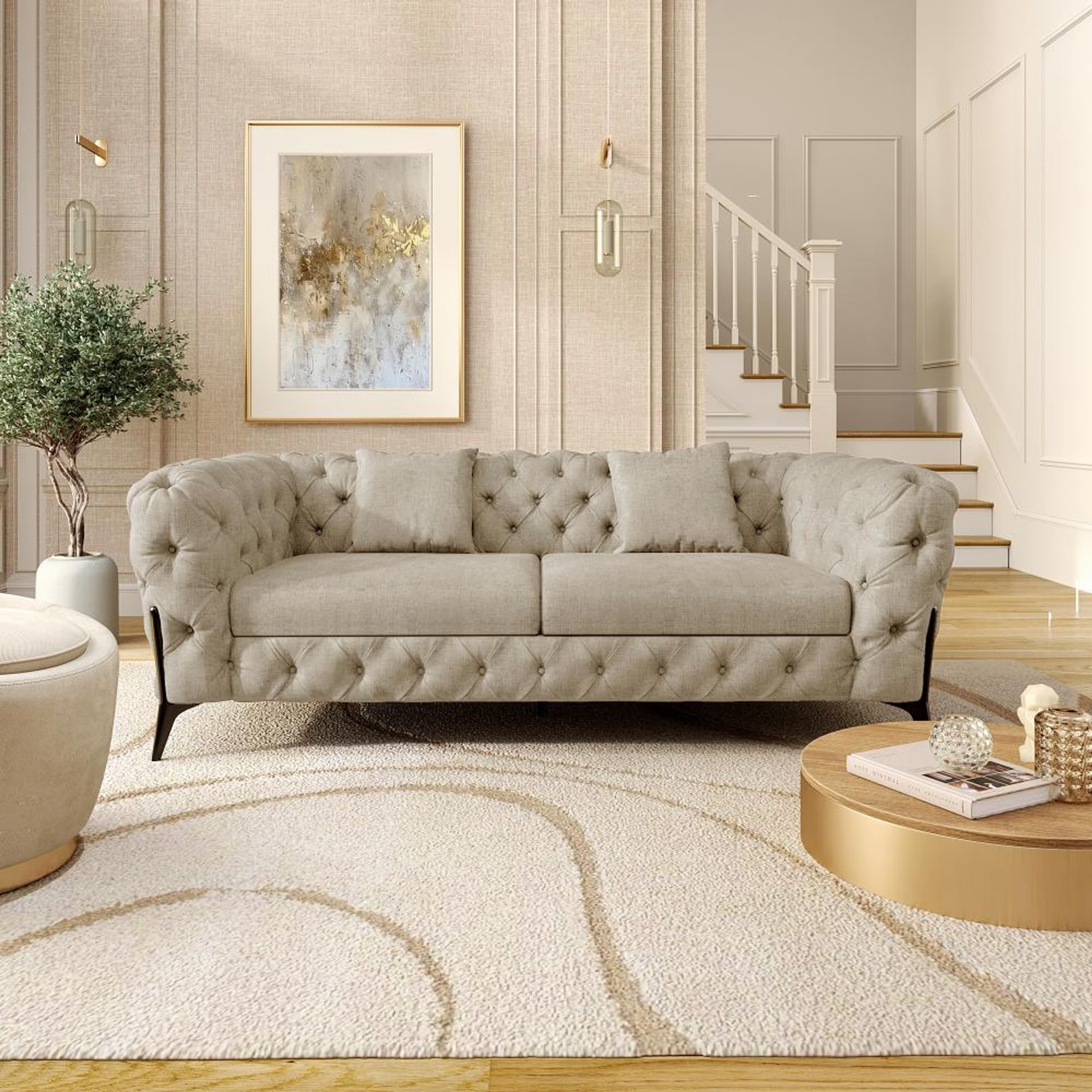 Home 28 Wakefit Capri Sofa - Two Seater Regular, Two Seater, White