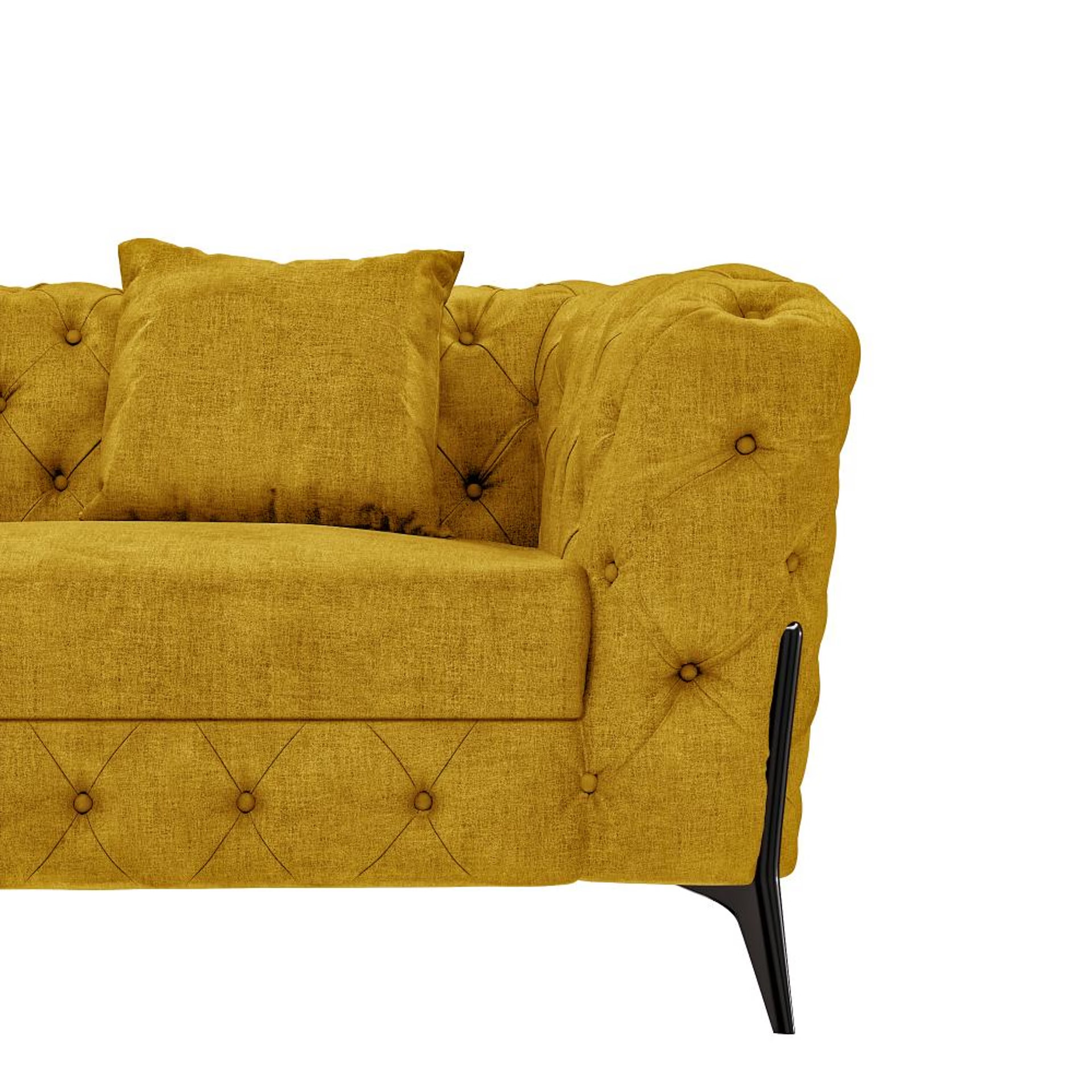 Wakefit Capri Sofa - Three Seater Regular, Three Seater, Yellow 5 Wakefit Capri Sofa - Three Seater Regular, Three Seater, Yellow