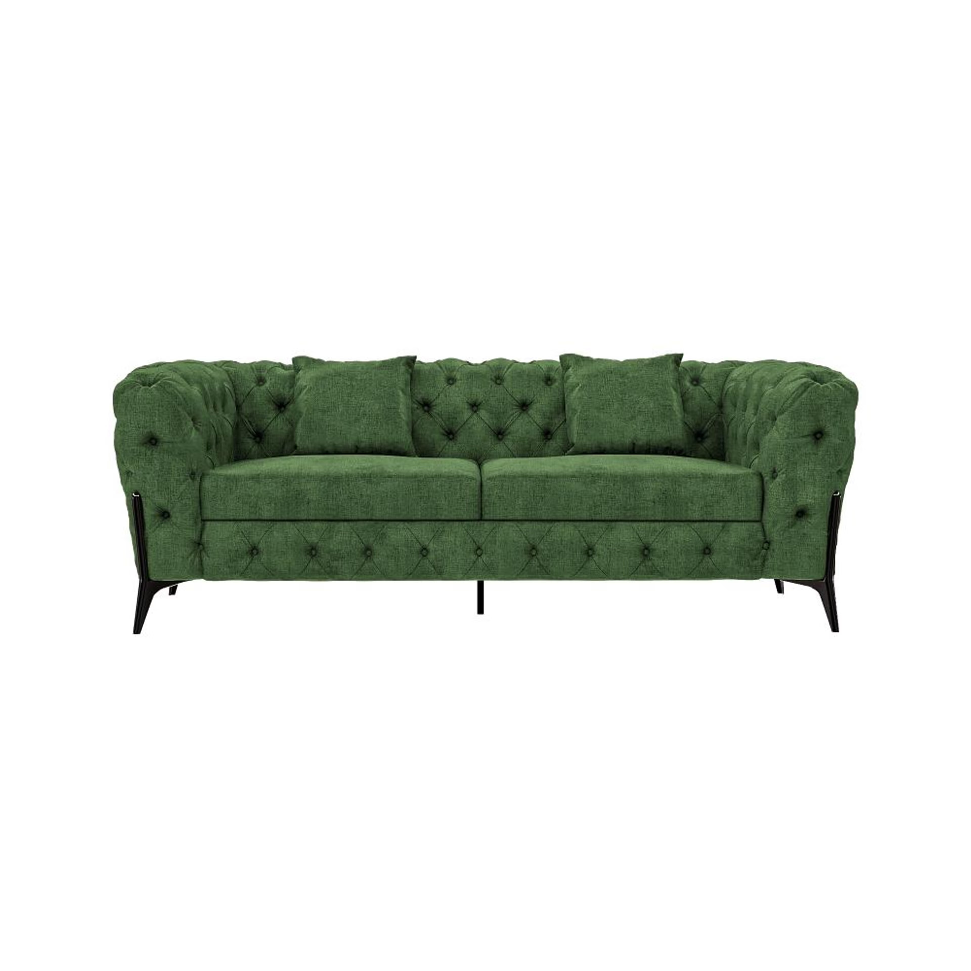 Home 33 Wakefit Capri Sofa - Two Seater Regular, Two Seater, Green