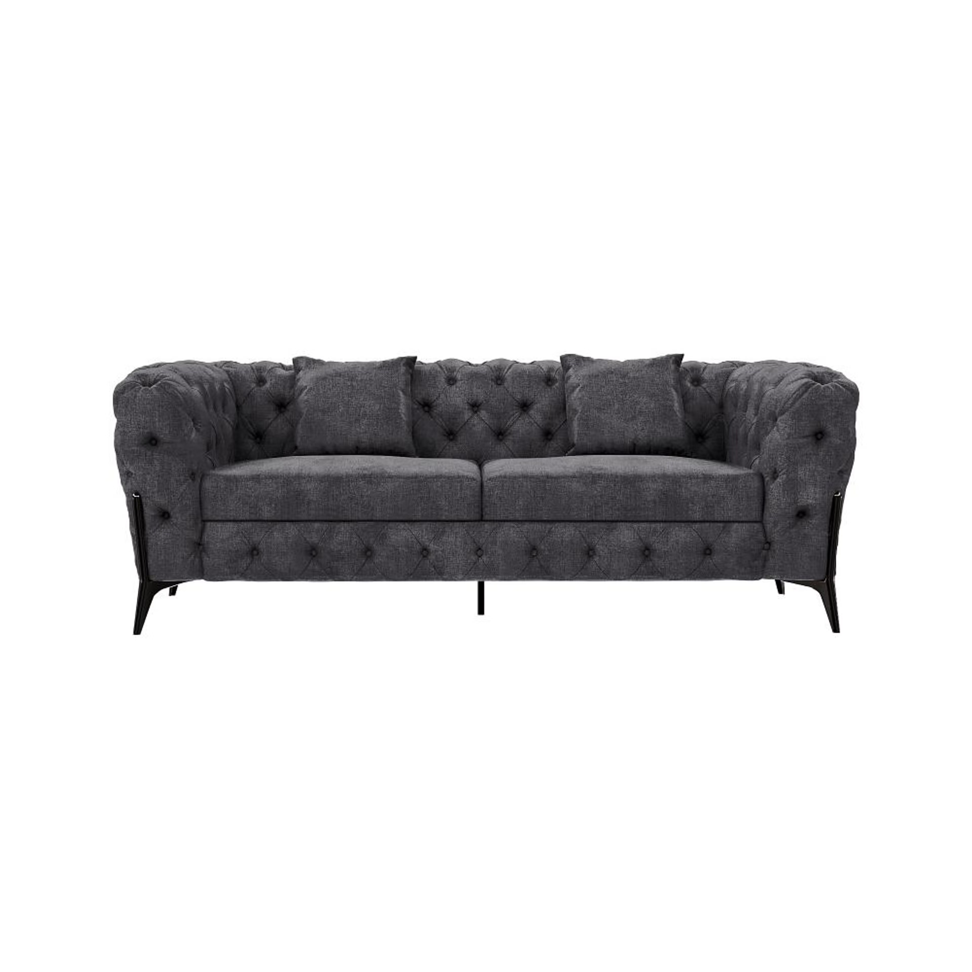 Home 30 Wakefit Capri Sofa - Two Seater Regular, Two Seater, Charcoal Grey