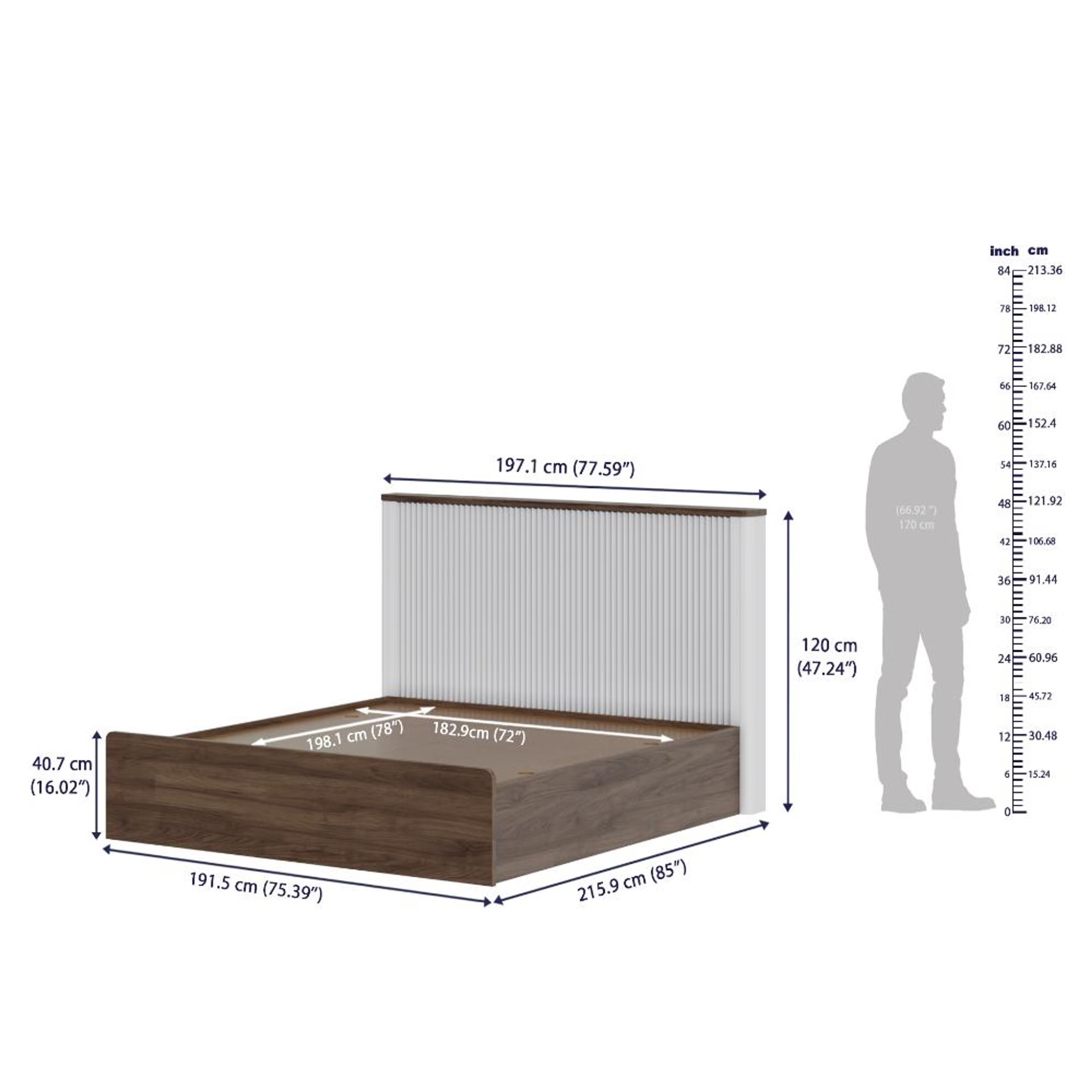 Wakefit Nix King Size Storage Engineered Wood Bed King - 78" x 72 7 Wakefit Nix King Size Storage Engineered Wood Bed King - 78" x 72\